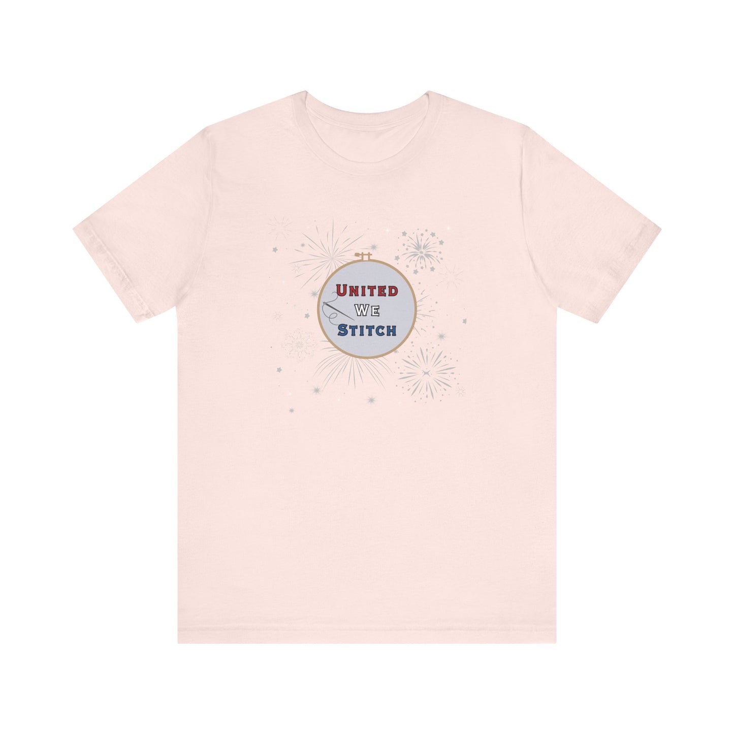United We Stitch T-Shirt, Cross Stitch T-Shirt, Stitch Shirt, 4th of July, Stitchy Shirt