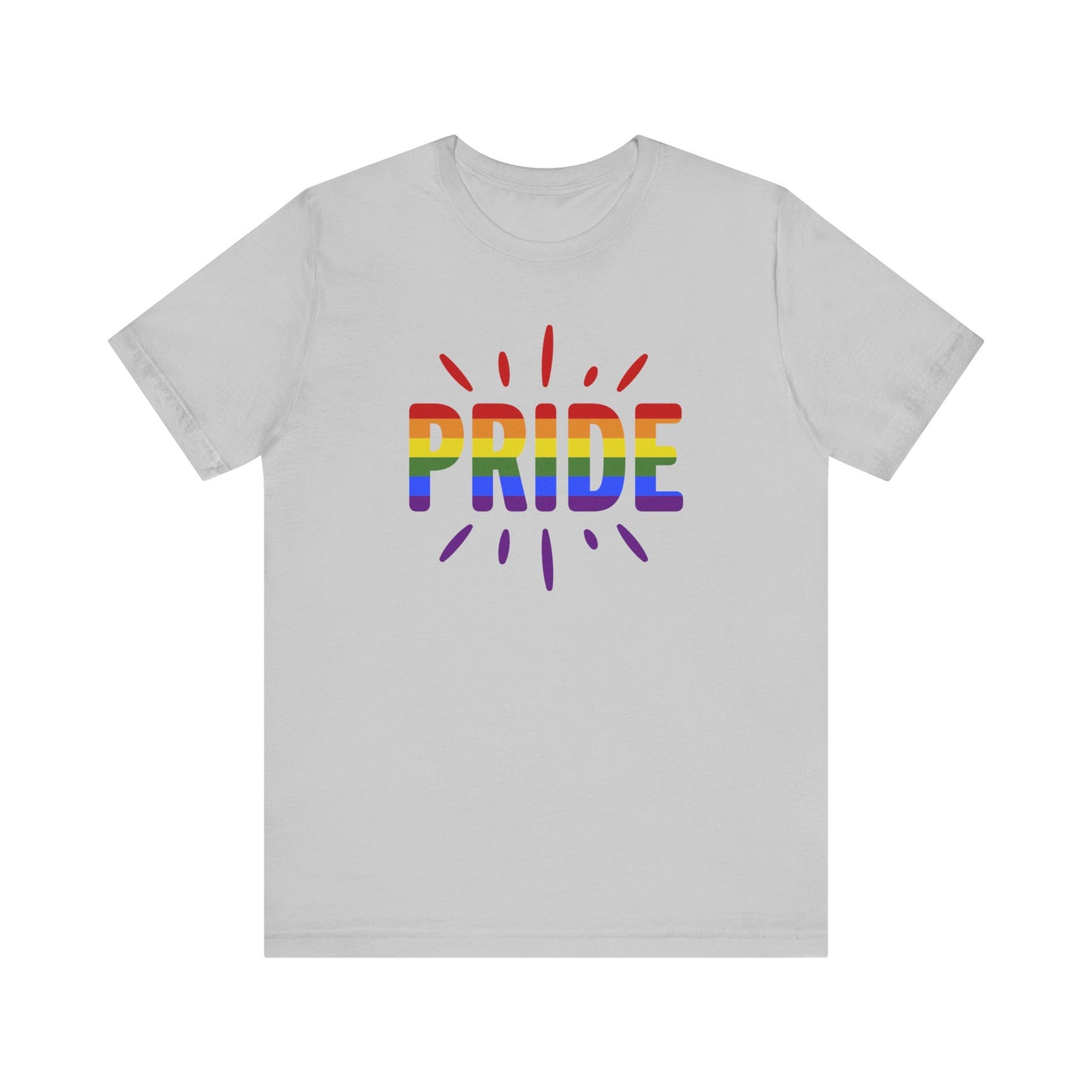 Pride Graphic Tee, Unisex T-Shirt for Celebrations, LGBTQ+ Apparel, Pride Month Gift, Rainbow Pride Shirt
