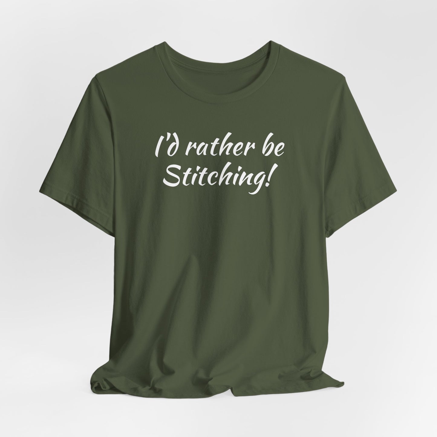 I'd Rather, Be Stitching, Cross Stitch T-Shirt, Stitching Shirt, Unisex Shirt
