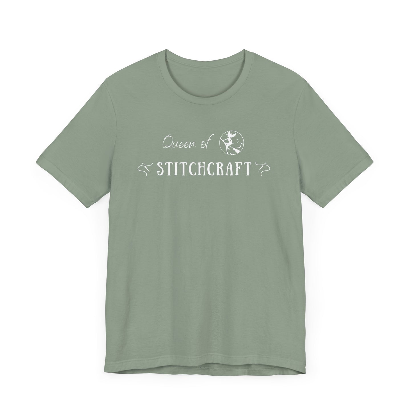 Queen of Stitchcraft, Cross Stitch, Queen, Witch, Stitching, T-Shirt, Unisex