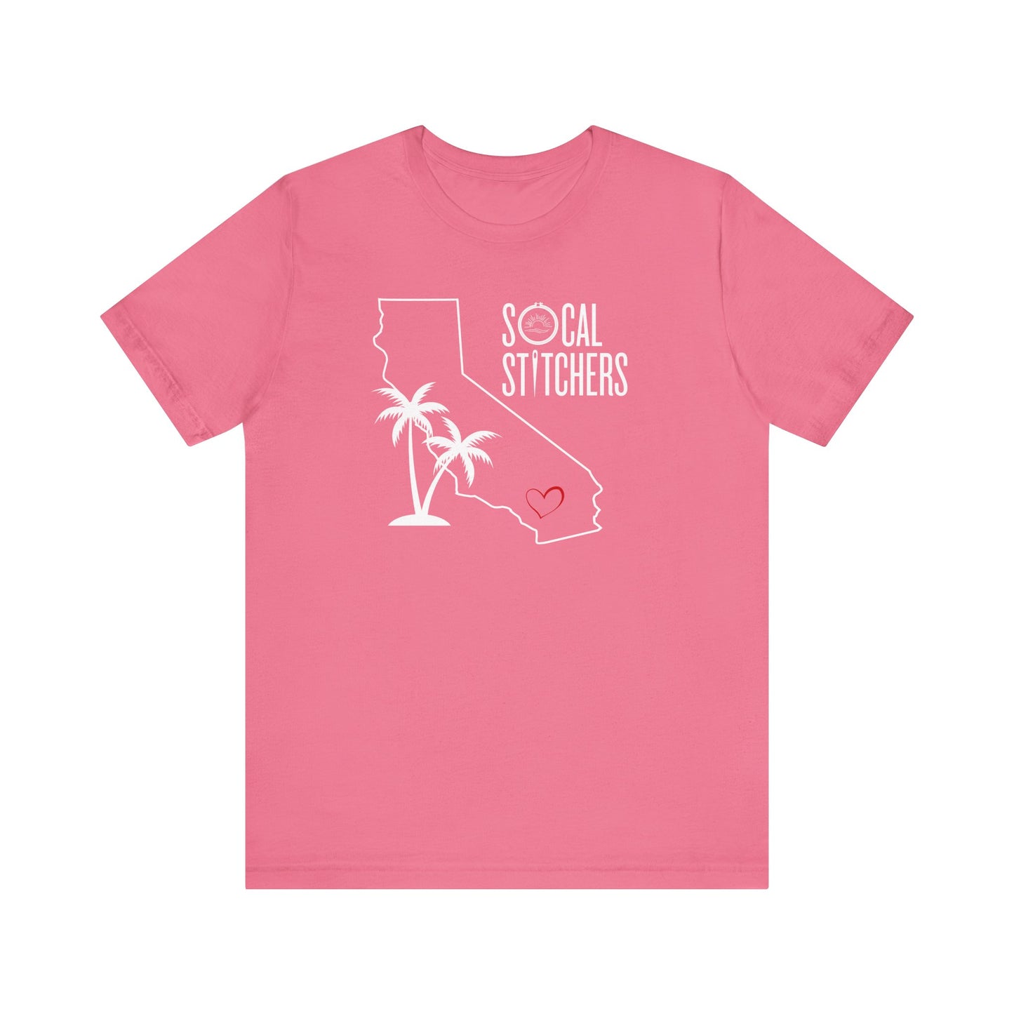 So Cal Stitchers, White Font, Unisex Jersey Short Sleeve Tee