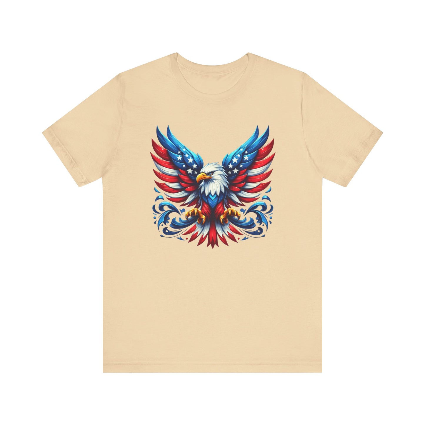 Patriotic Eagle Tee | Unisex Short Sleeve Shirt, 4th of July Apparel, Independence Day, Eagle Graphic Tee, USA Pride Clothing
