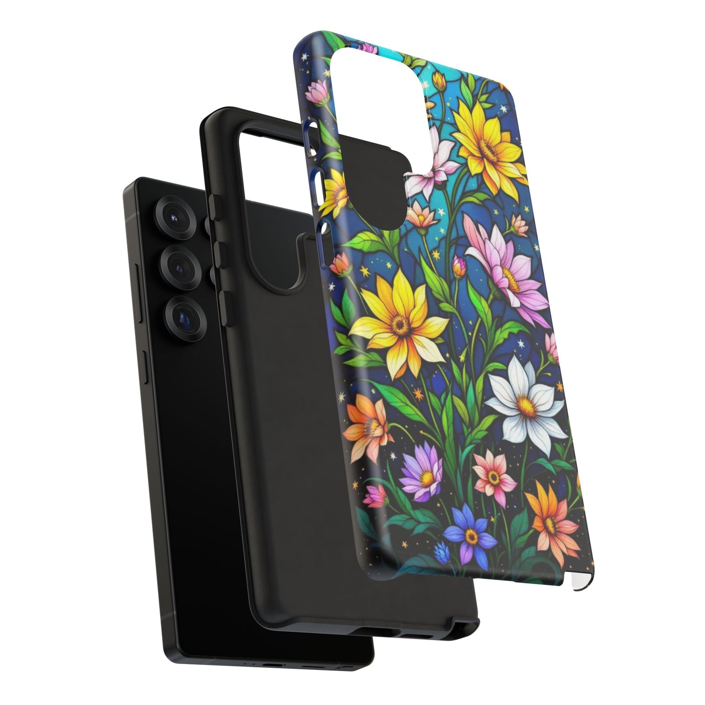 Android Floral Phone Case, Vibrant Flower Design, Tough Cases, Samsung Galaxy S22 S23 S24 Ultra, Google Pixel 9 8 7 6 pro case accessory