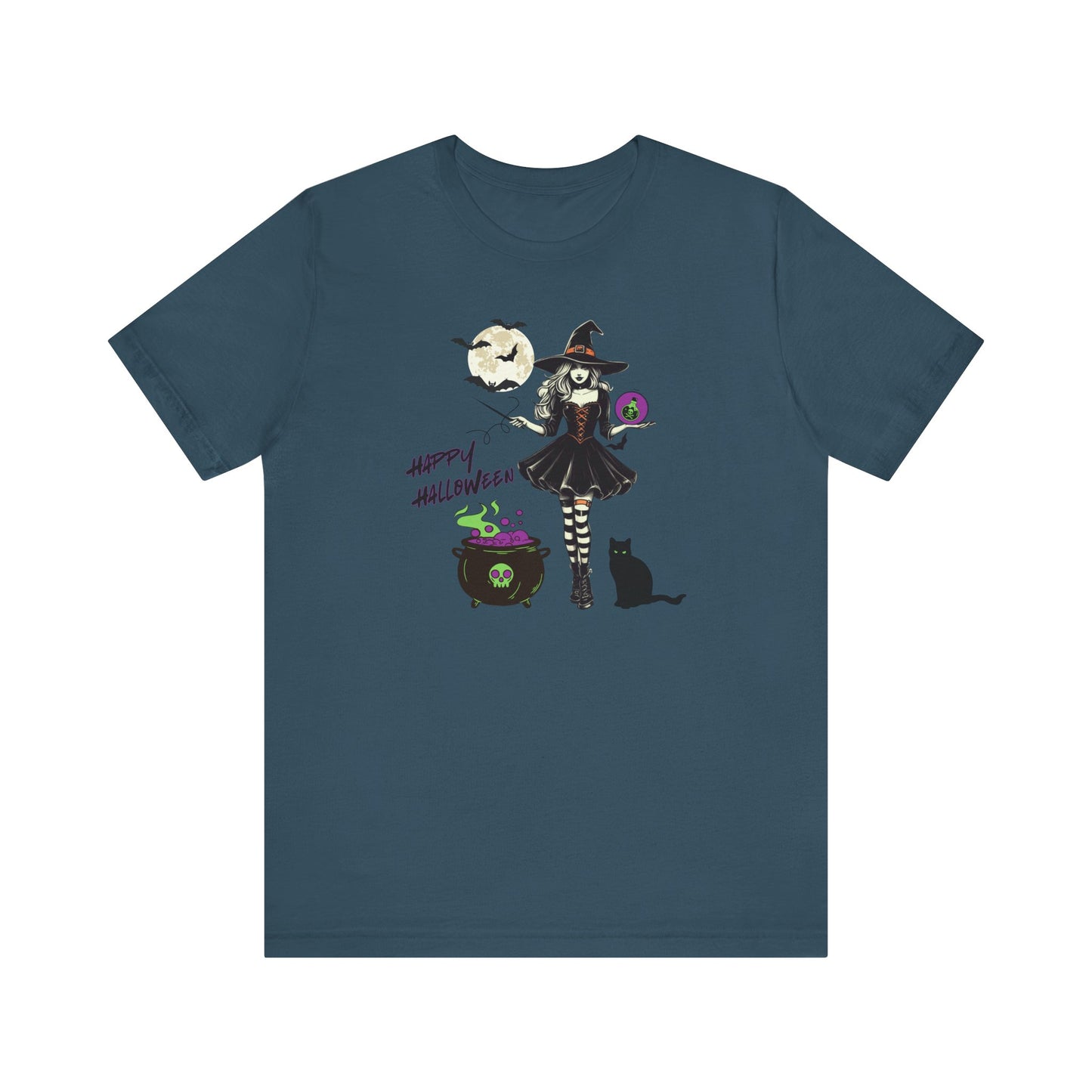 Halloween Witch Tee, Unisex Halloween Shirt, Spooky Shirt, Holiday Apparel, Pumpkin Patch T-shirt, Gift for Witch Lovers