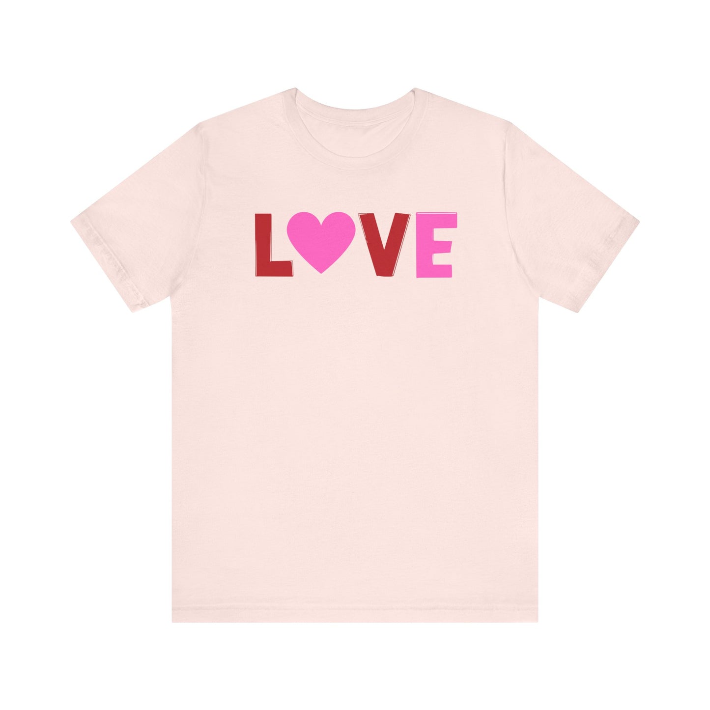 LOVE, Red, Pink, Valentines, T-Shirt, Unisex