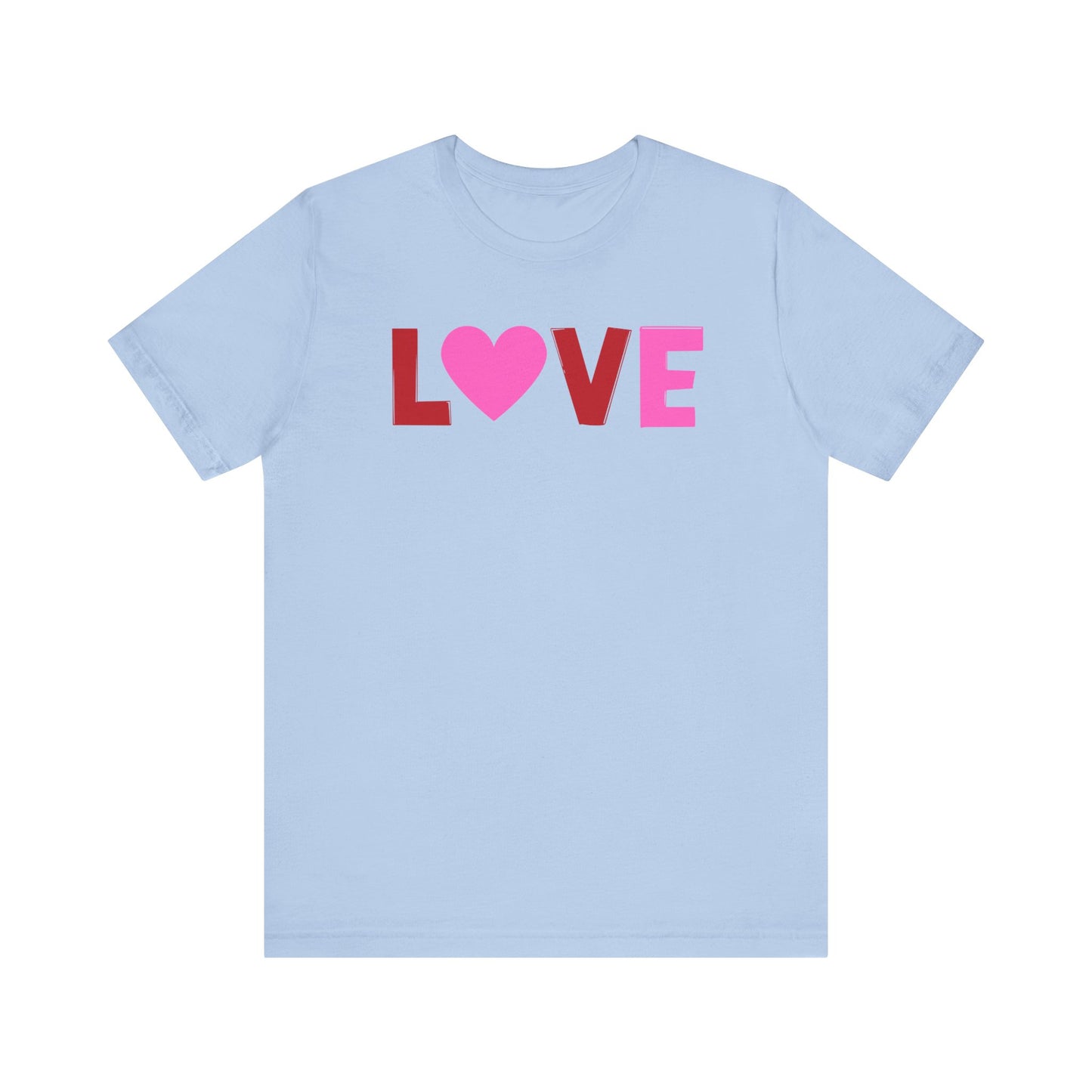 LOVE, Red, Pink, Valentines, T-Shirt, Unisex