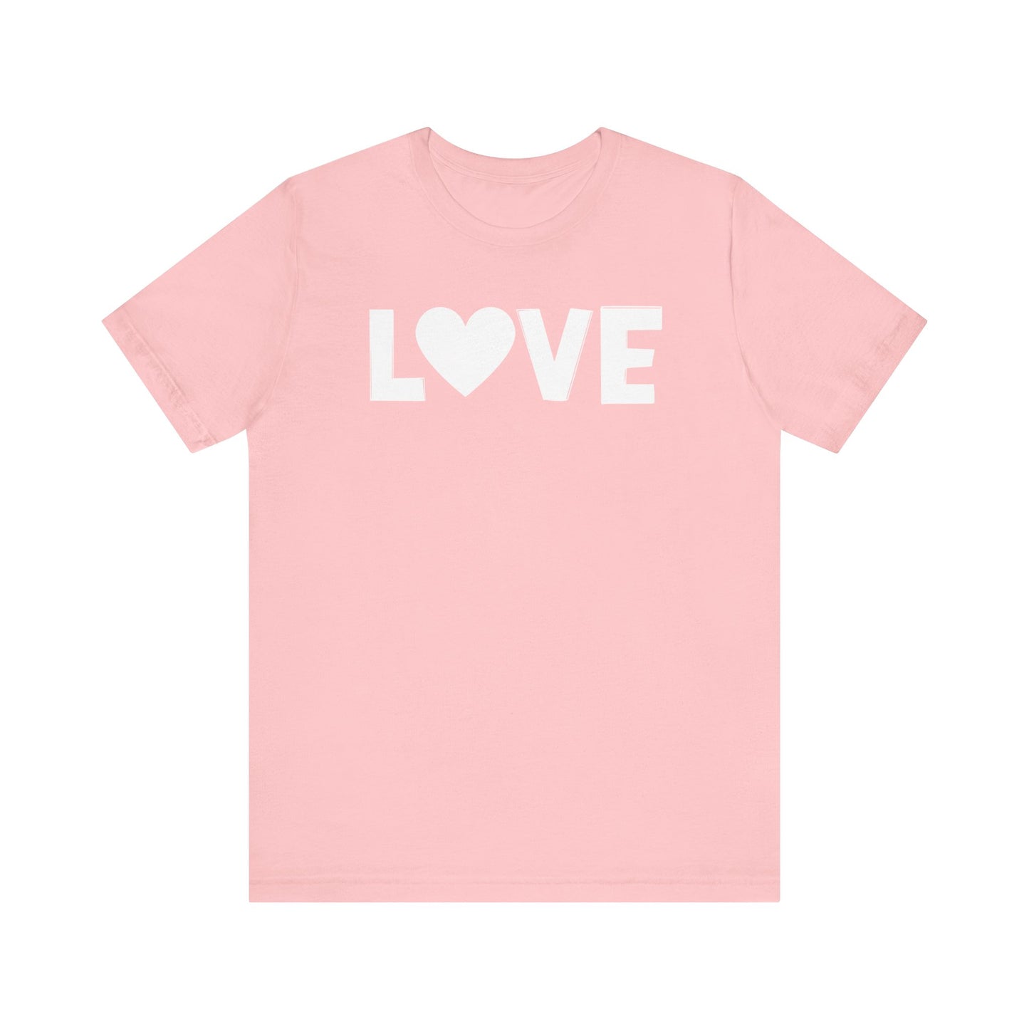 LOVE, Valentines, T-Shirt, Unisex, White