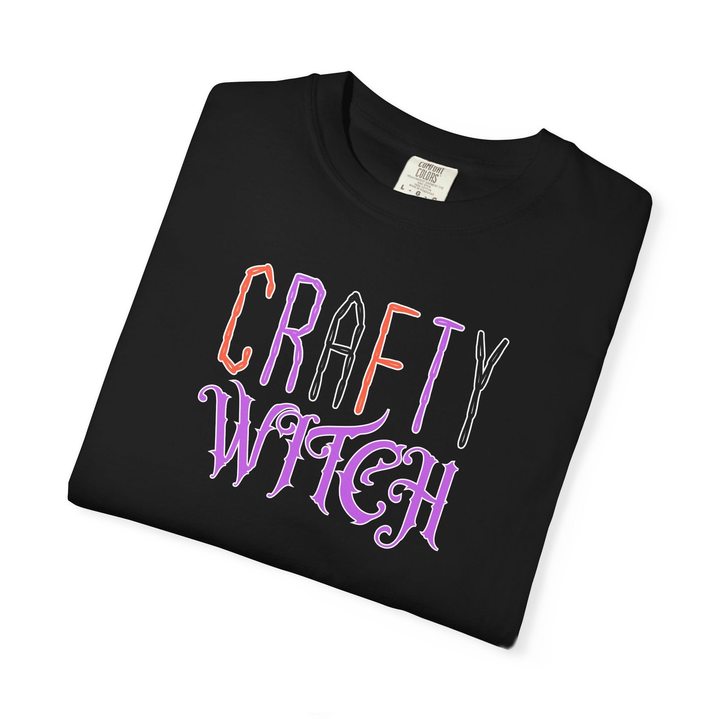 Crafty Witch T-Shirt, Witchy Apparel, Halloween, Gifts for Witch Lovers, Comfort Colors T-Shirt