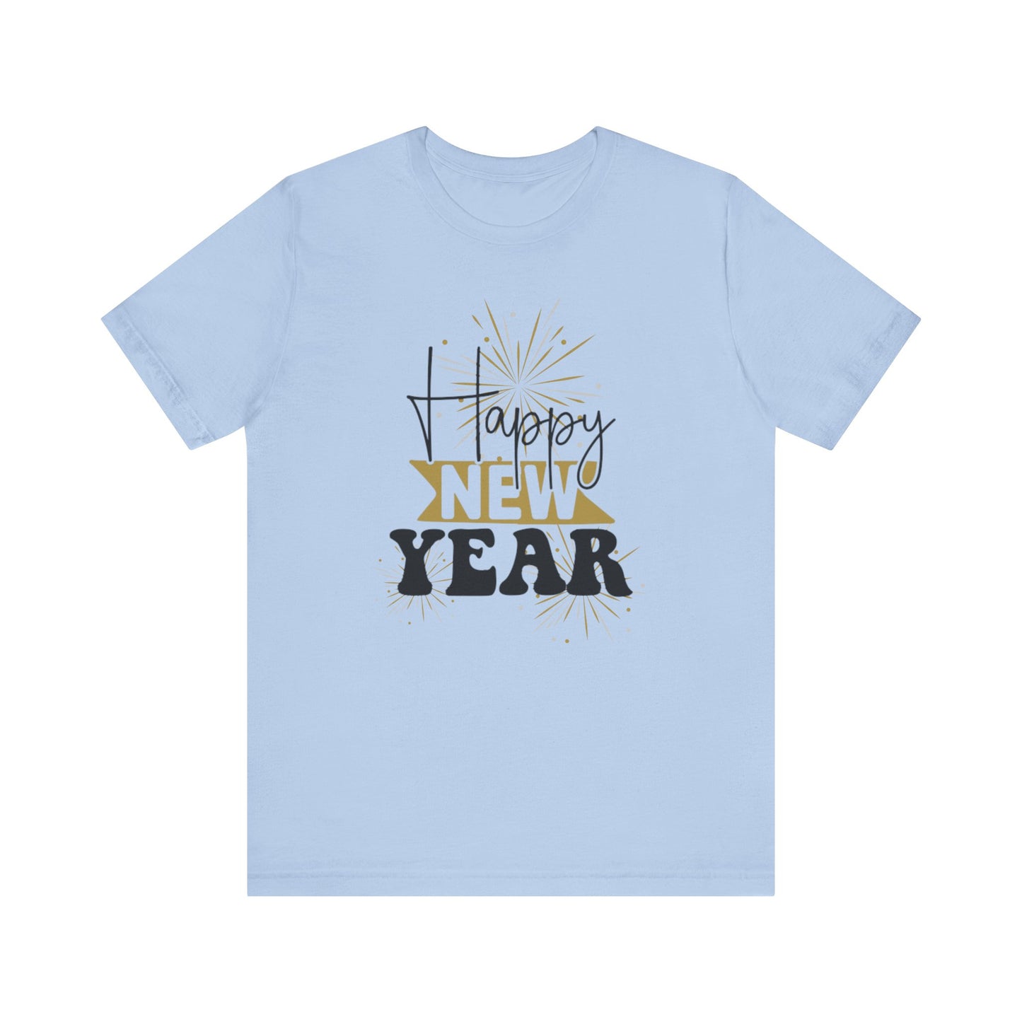 Happy New Year, T-Shirt, Unisex Jersey Short Sleeve Tee, Celebrate, Celebration, Party, New Year