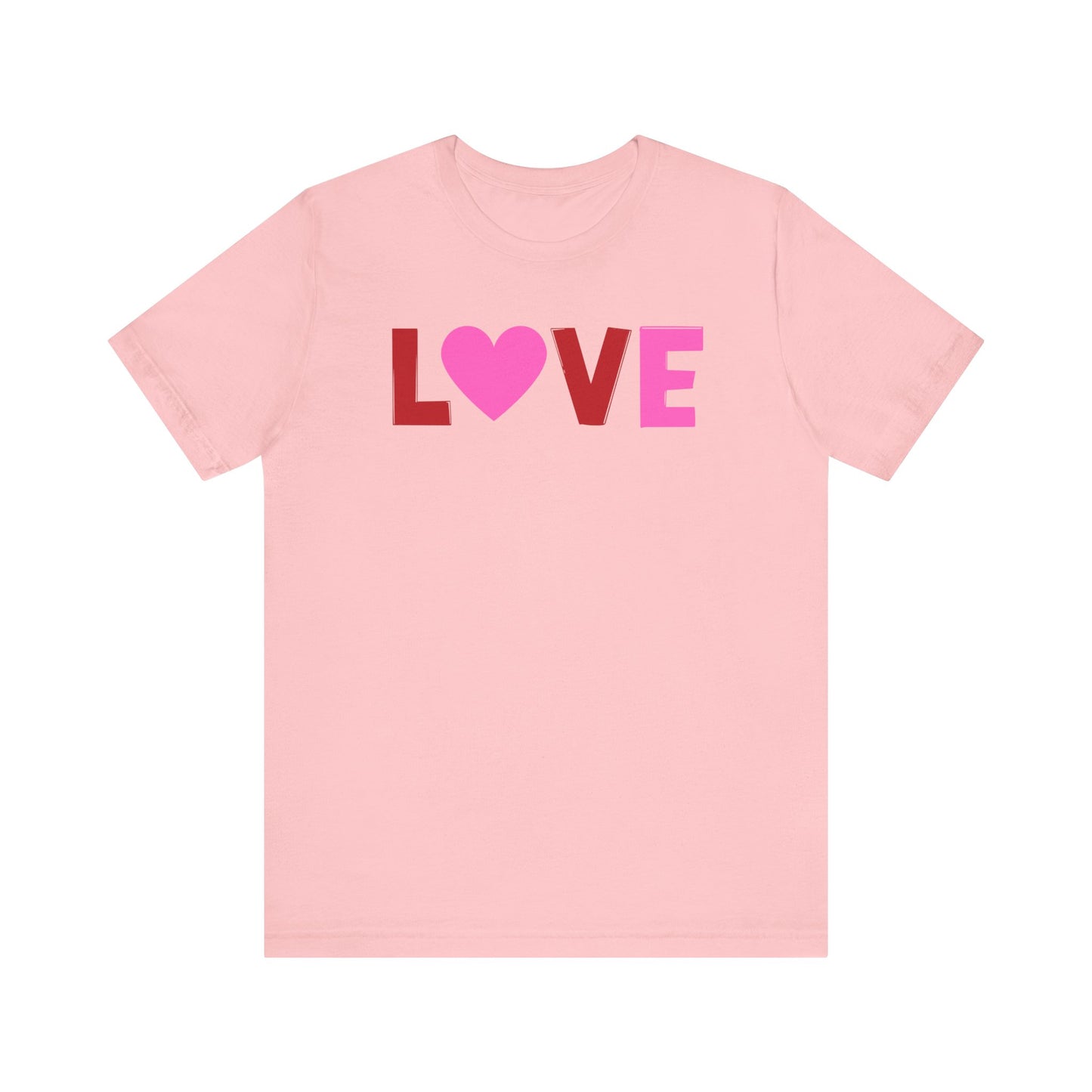 LOVE, Red, Pink, Valentines, T-Shirt, Unisex