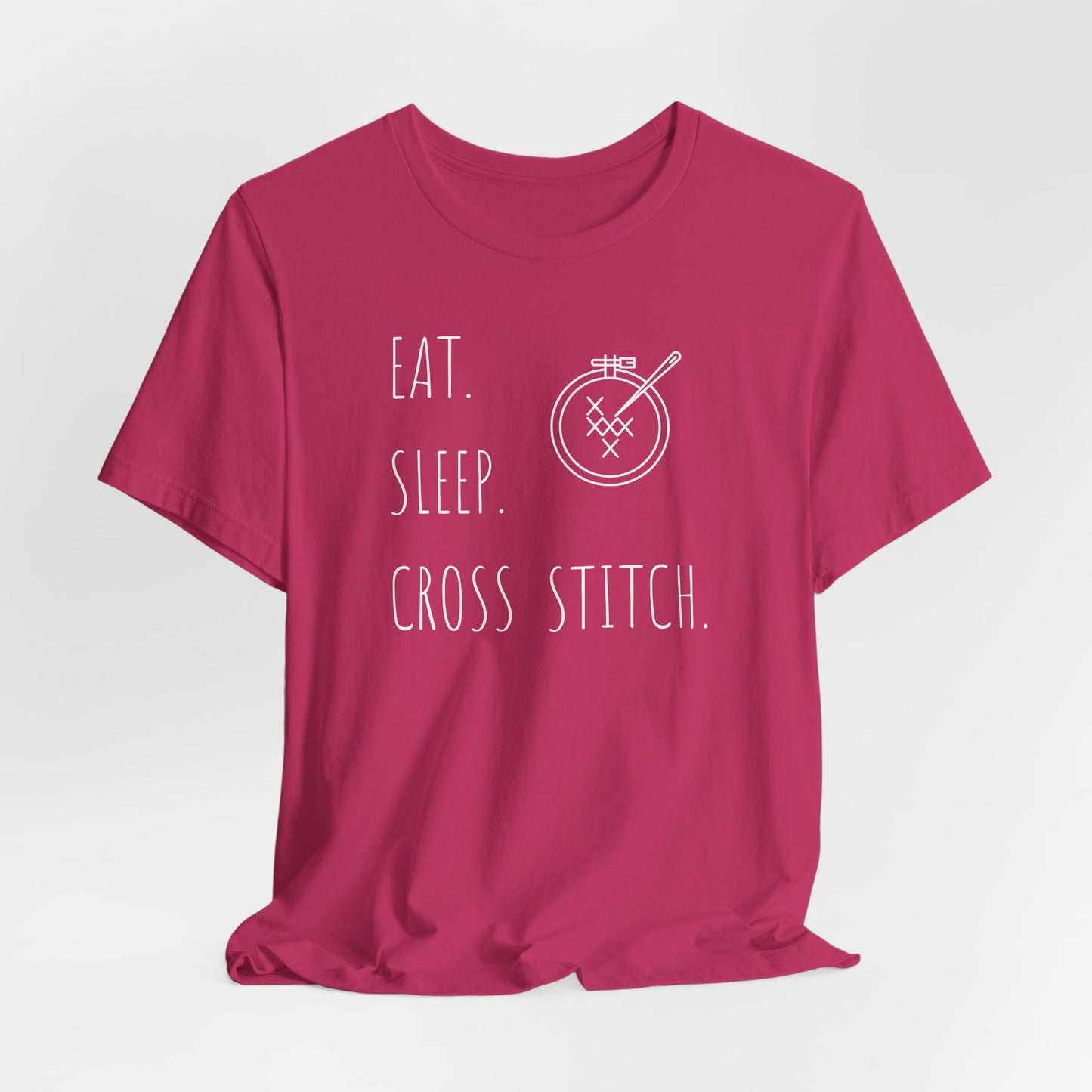 Eat Sleep Cross Stitch, T-Shirt, Unisex