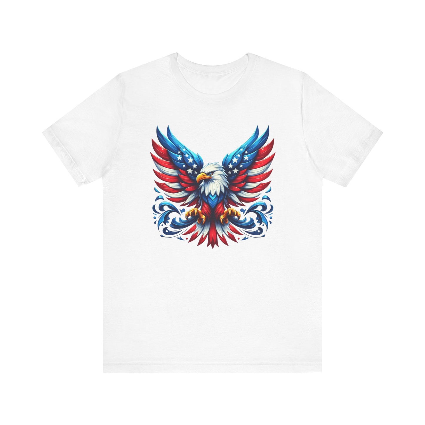 Patriotic Eagle Tee | Unisex Short Sleeve Shirt, 4th of July Apparel, Independence Day, Eagle Graphic Tee, USA Pride Clothing