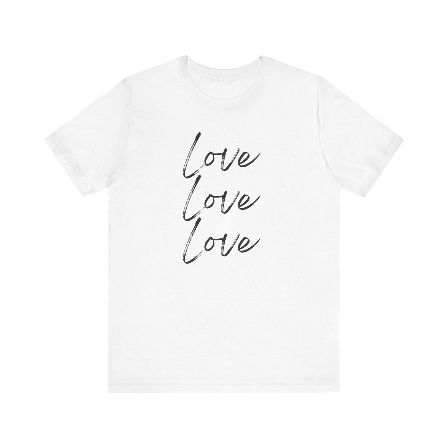 LOVE, Valentines, T-Shirt, Black letters, Unisex
