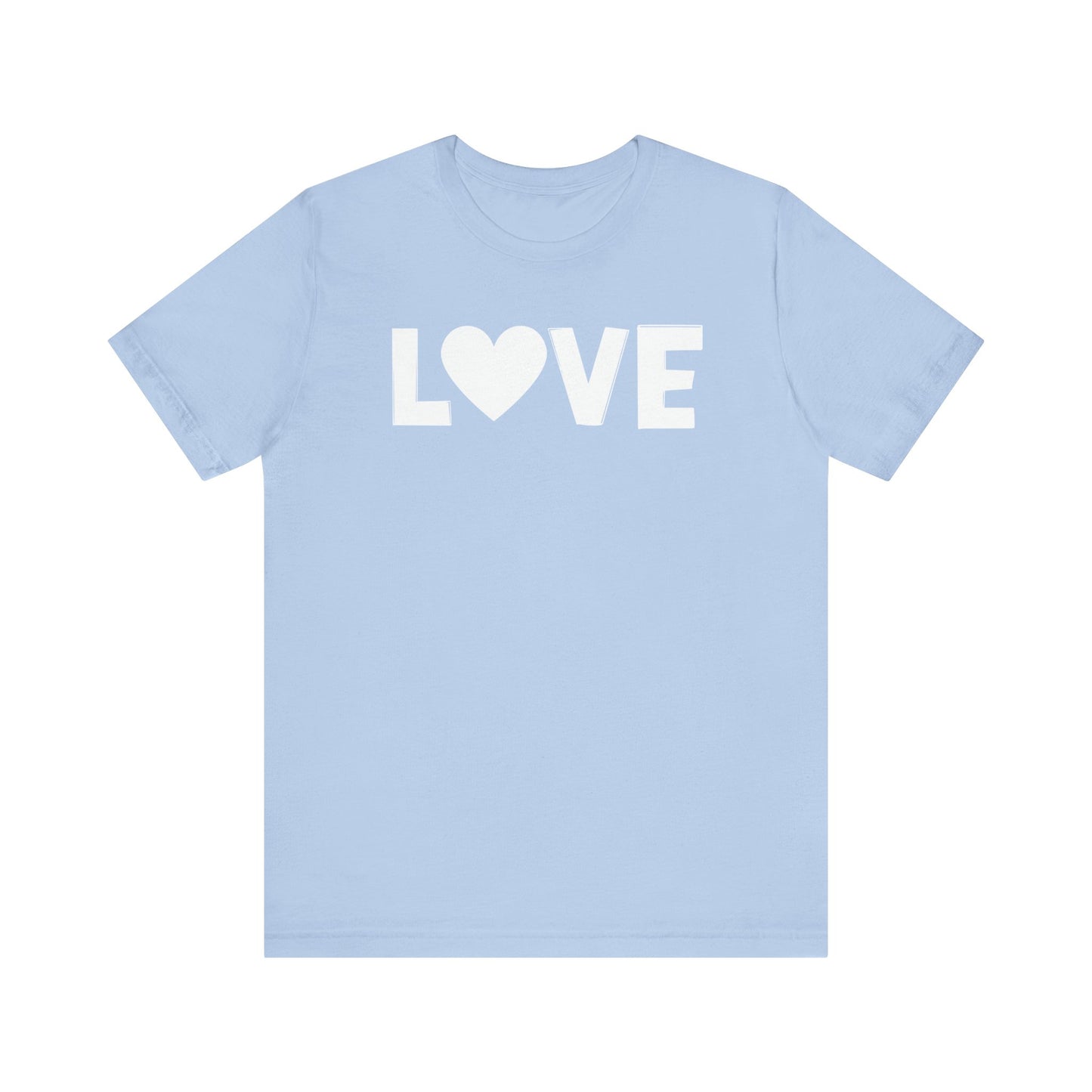 LOVE, Valentines, T-Shirt, Unisex, White