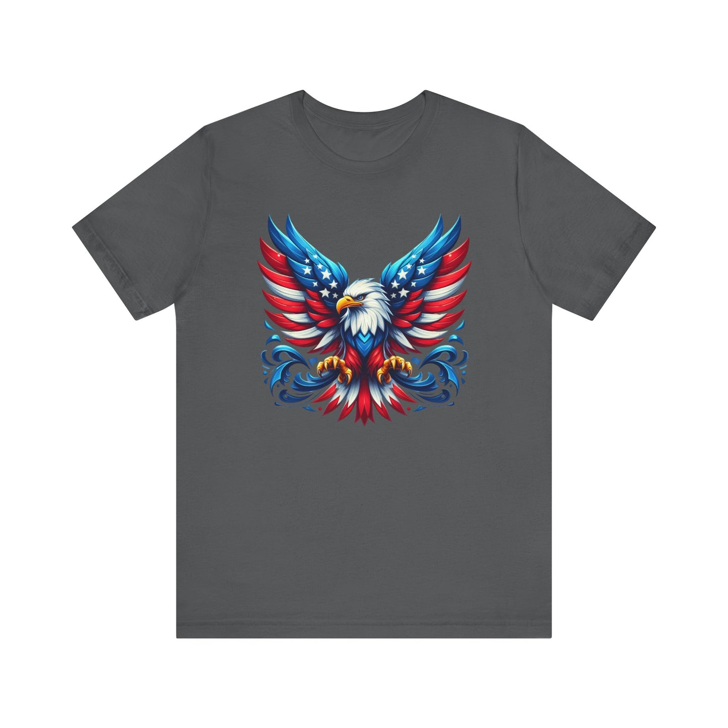 Patriotic Eagle Tee | Unisex Short Sleeve Shirt, 4th of July Apparel, Independence Day, Eagle Graphic Tee, USA Pride Clothing