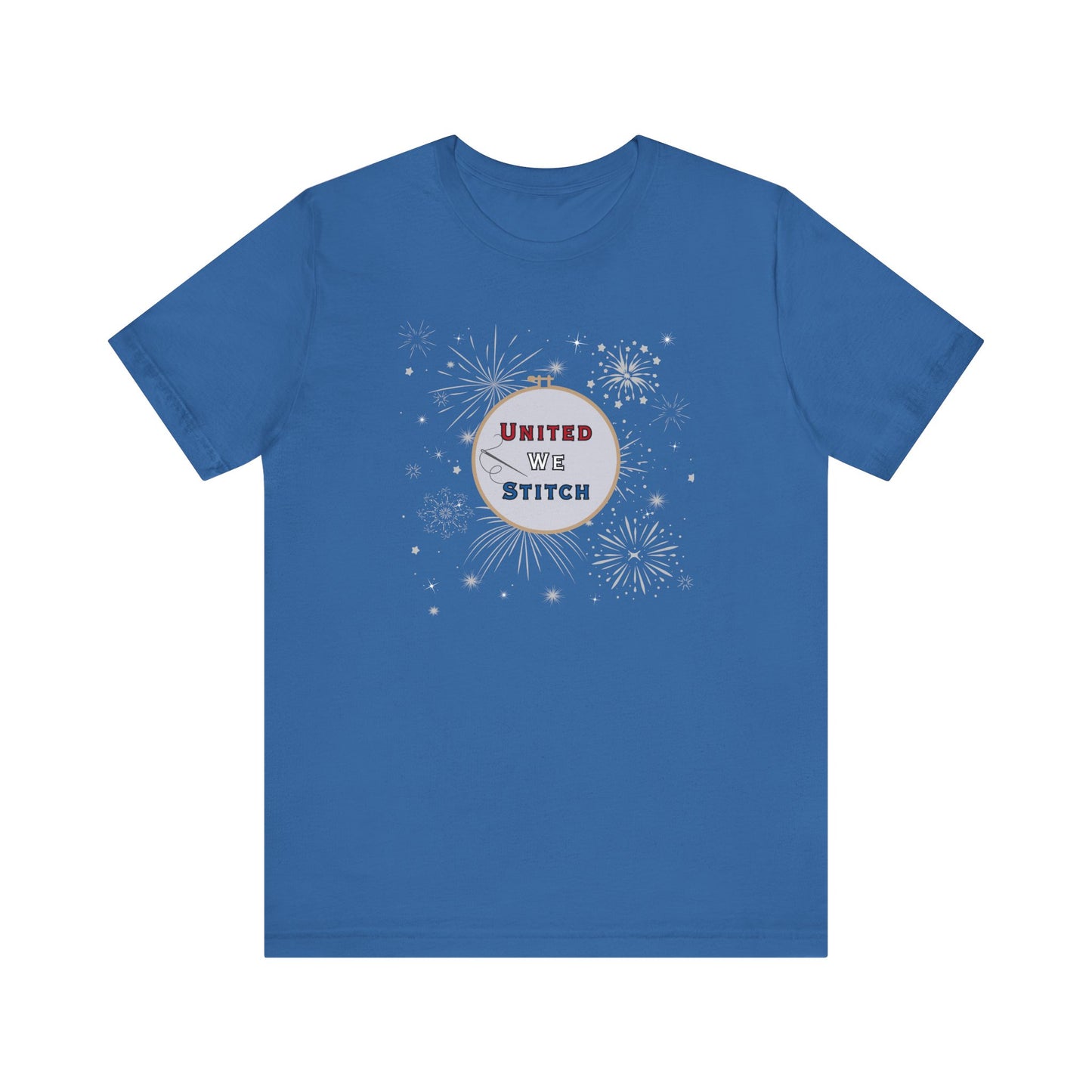 United We Stitch T-Shirt, Cross Stitch T-Shirt, Stitch Shirt, 4th of July, Stitchy Shirt
