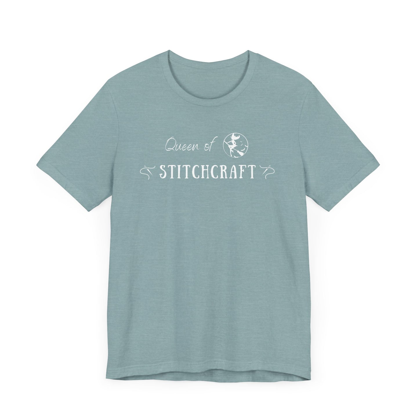 Queen of Stitchcraft, Cross Stitch, Queen, Witch, Stitching, T-Shirt, Unisex