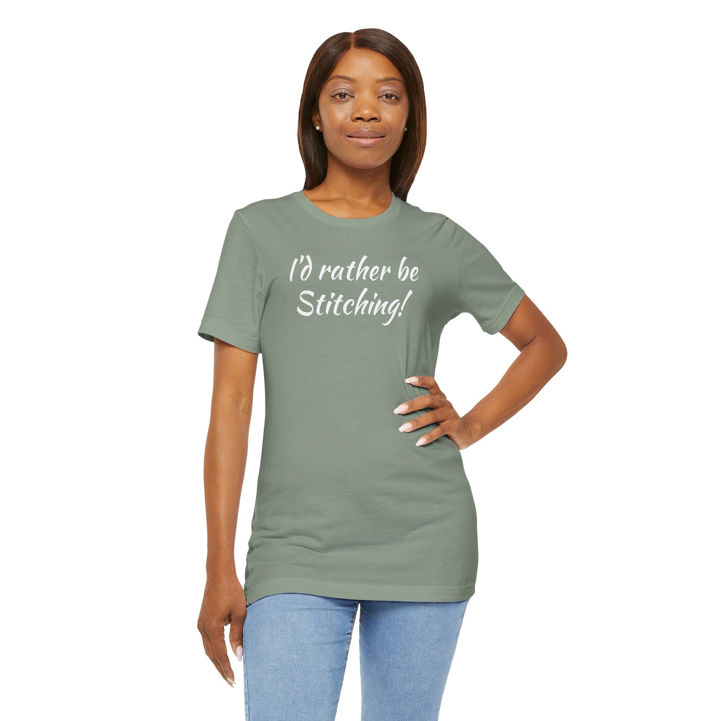 I'd Rather, Be Stitching, Cross Stitch T-Shirt, Stitching Shirt, Unisex Shirt