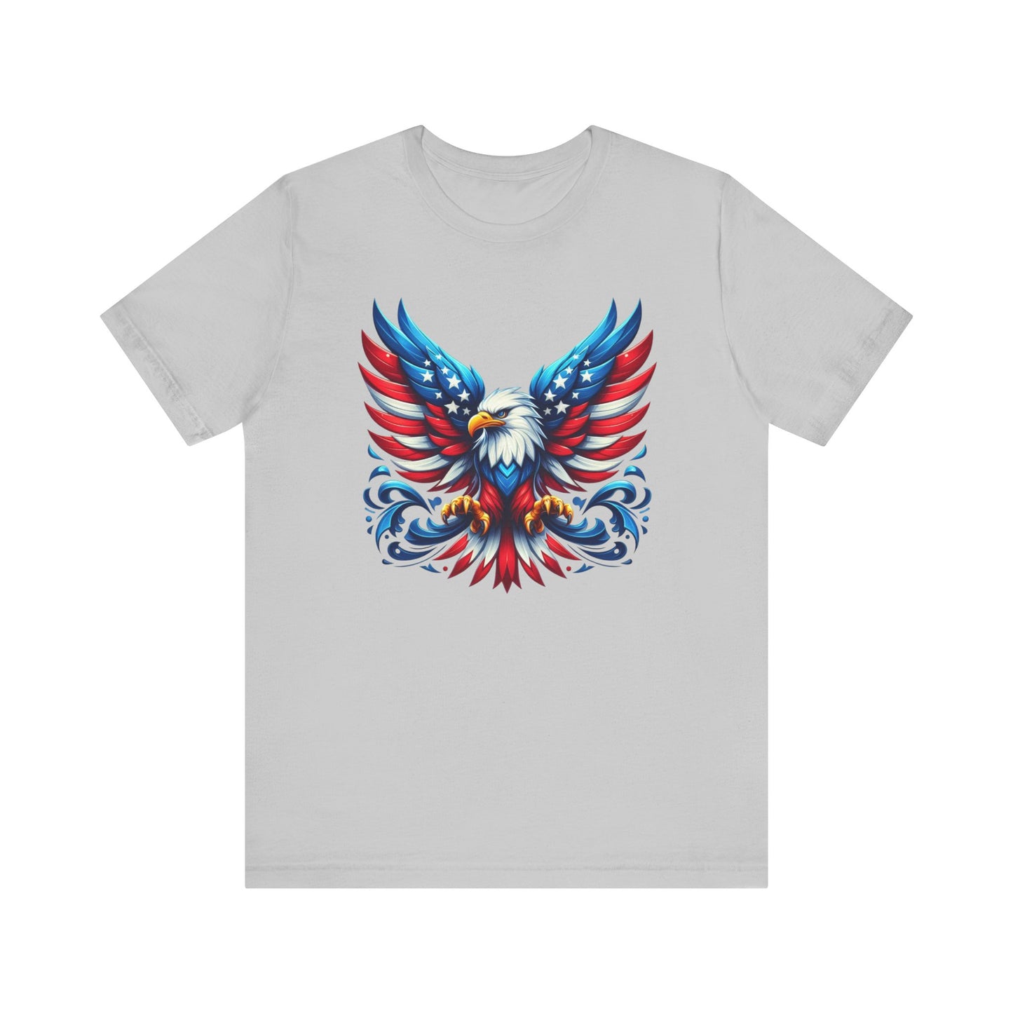 Patriotic Eagle Tee | Unisex Short Sleeve Shirt, 4th of July Apparel, Independence Day, Eagle Graphic Tee, USA Pride Clothing