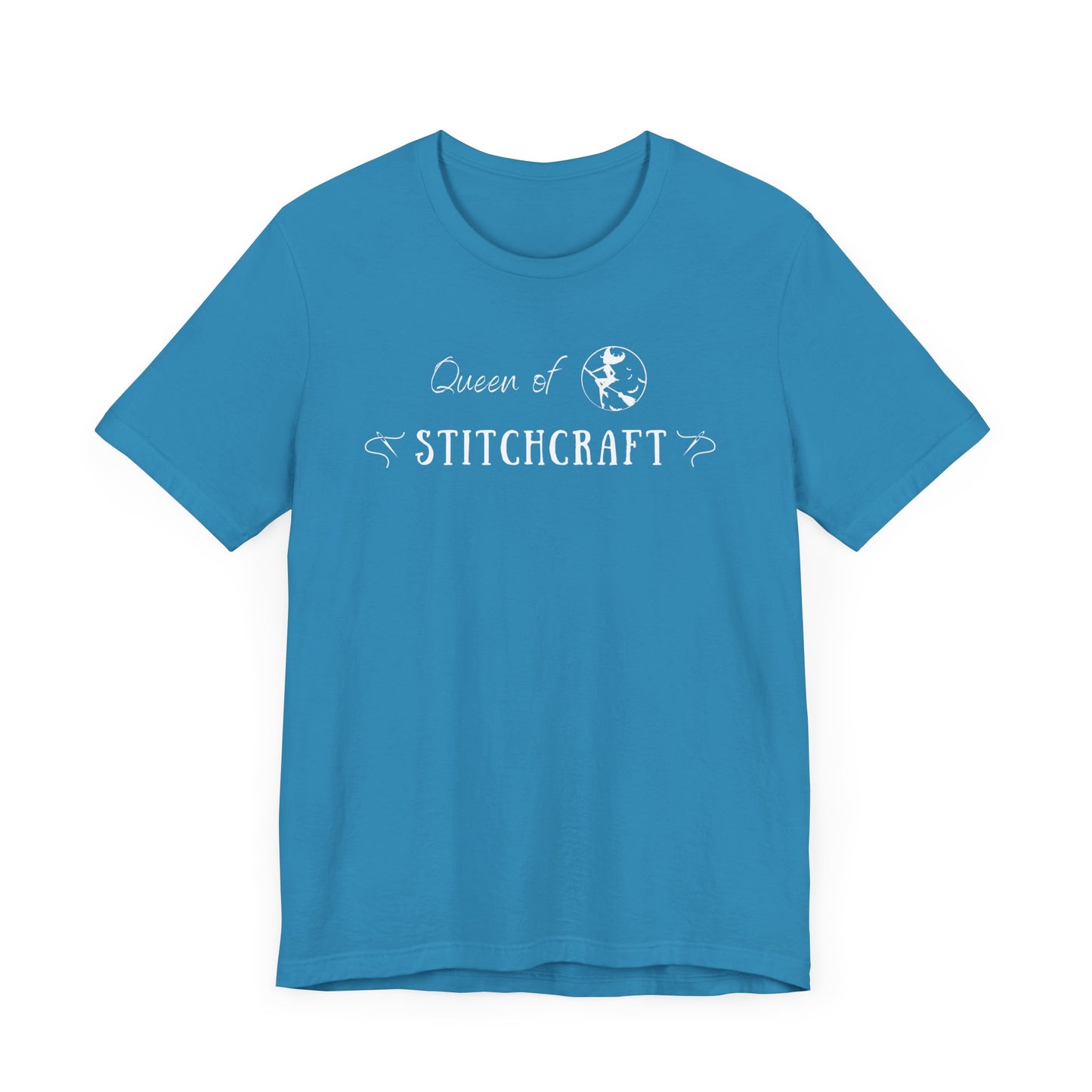 Queen of Stitchcraft, Cross Stitch, Queen, Witch, Stitching, T-Shirt, Unisex