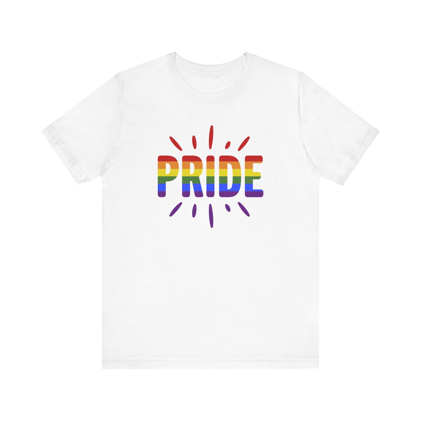 Pride Graphic Tee, Unisex T-Shirt for Celebrations, LGBTQ+ Apparel, Pride Month Gift, Rainbow Pride Shirt