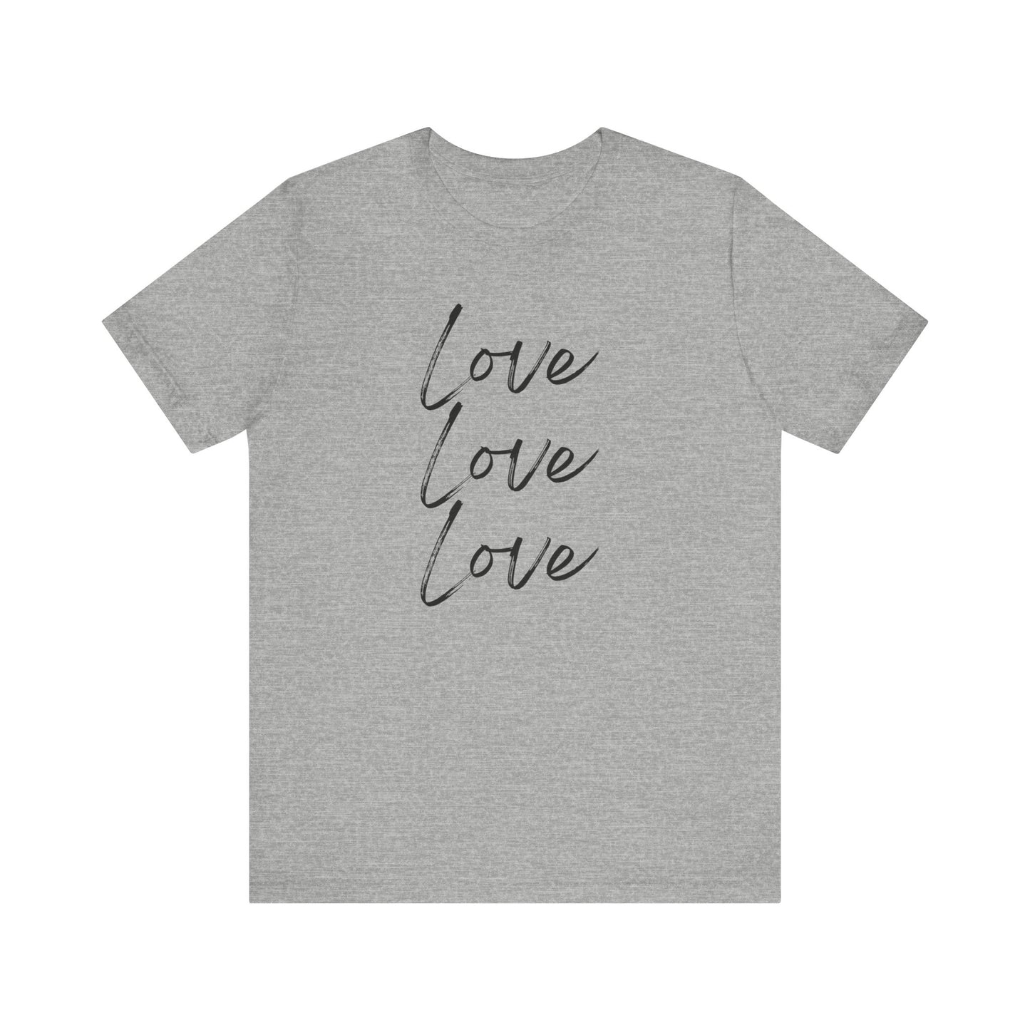 LOVE, Valentines, T-Shirt, Black letters, Unisex