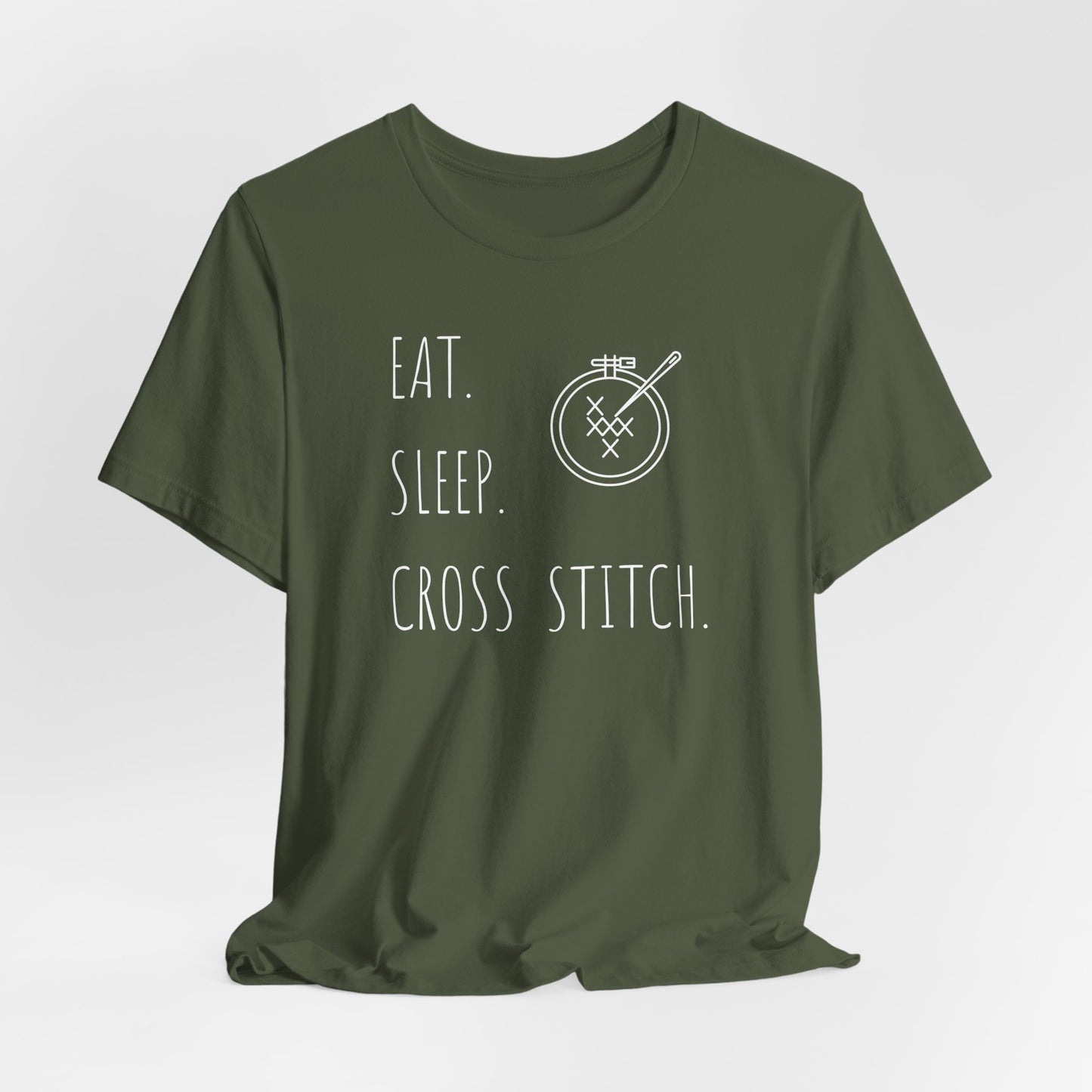 Eat Sleep Cross Stitch, T-Shirt, Unisex