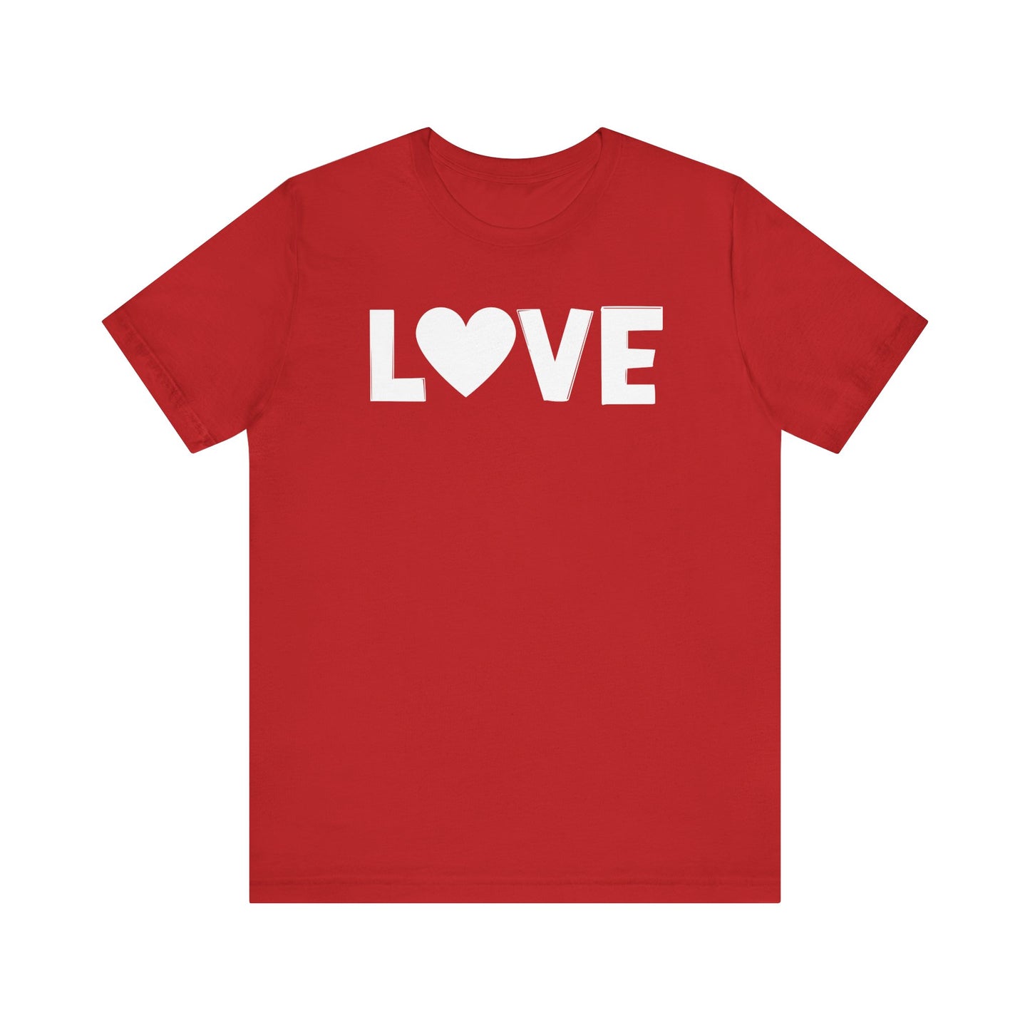 LOVE, Valentines, T-Shirt, Unisex, White