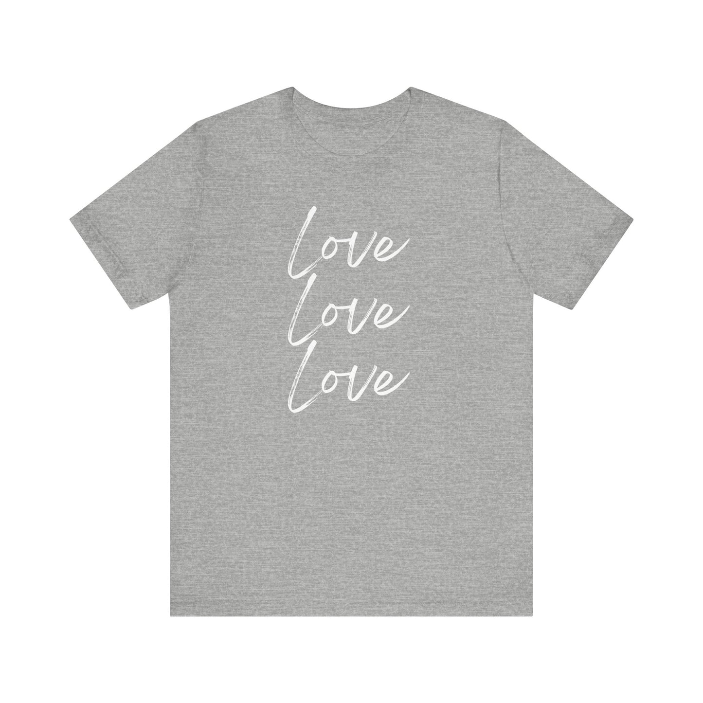 LOVE, Valentines, T-Shirt, White letters, Unisex