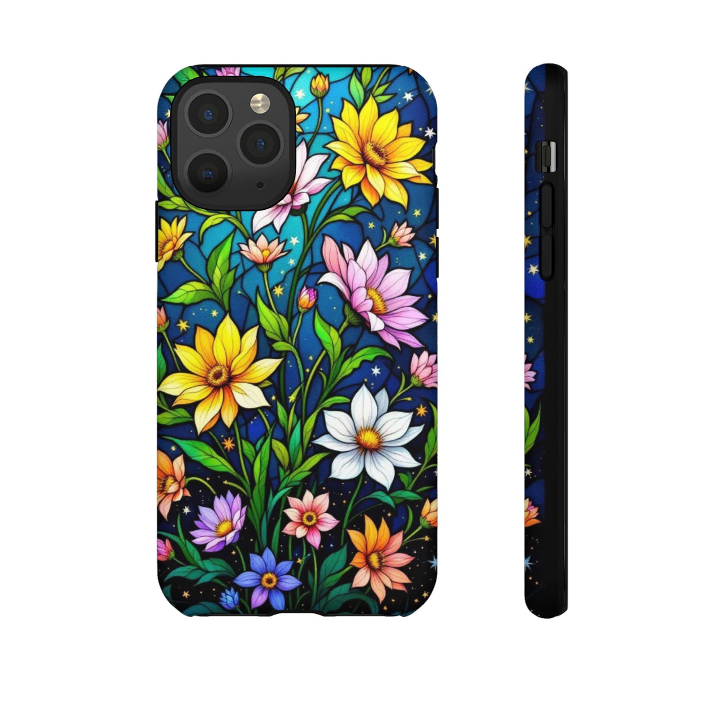 Floral iPhone Case - Vibrant Flower Design, Tough Cases, iPhone 16 15 14 13 12 11 pro max, iPhone Accessory, Cute iPhone Case