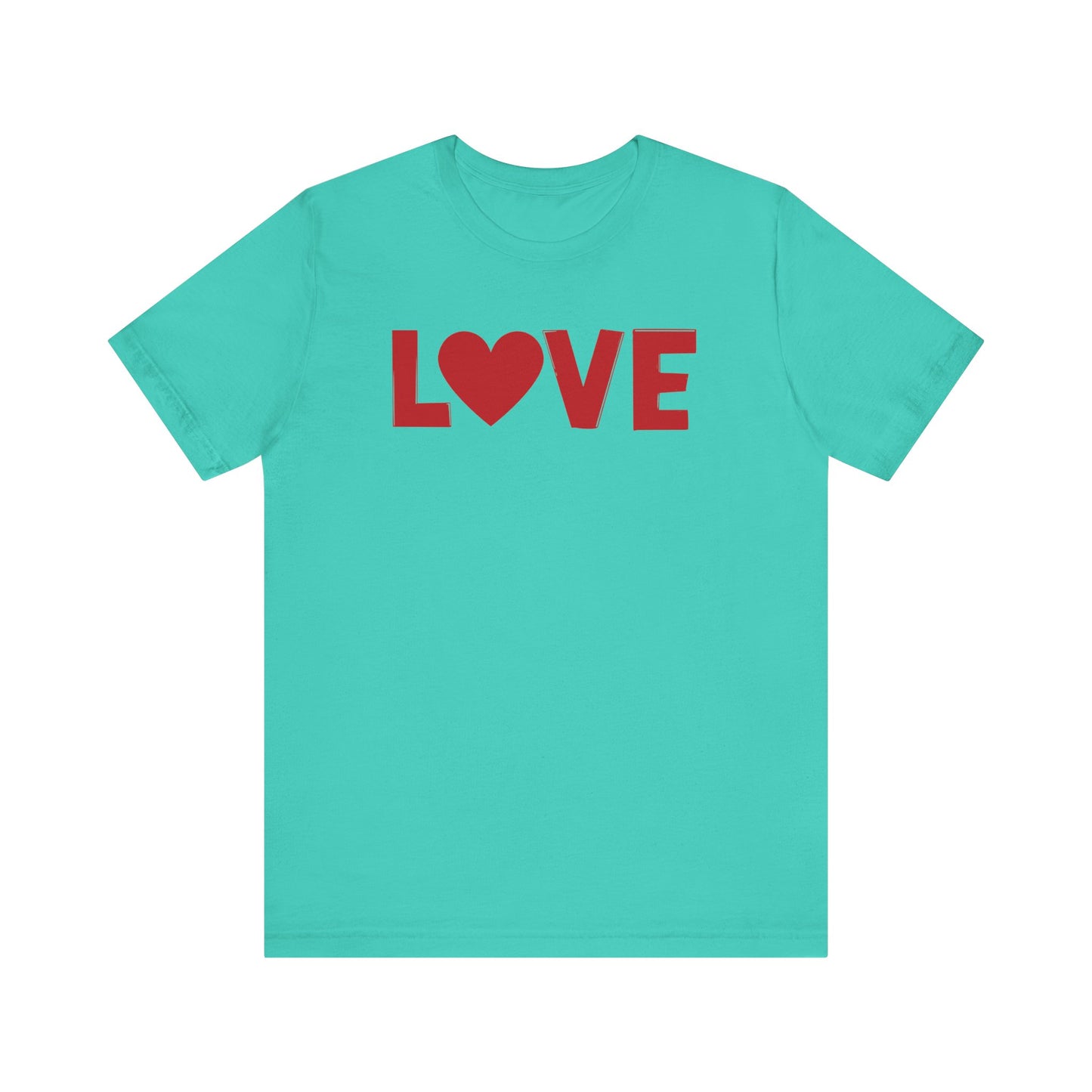 LOVE, Red, Valentines, T-Shirt, Unisex