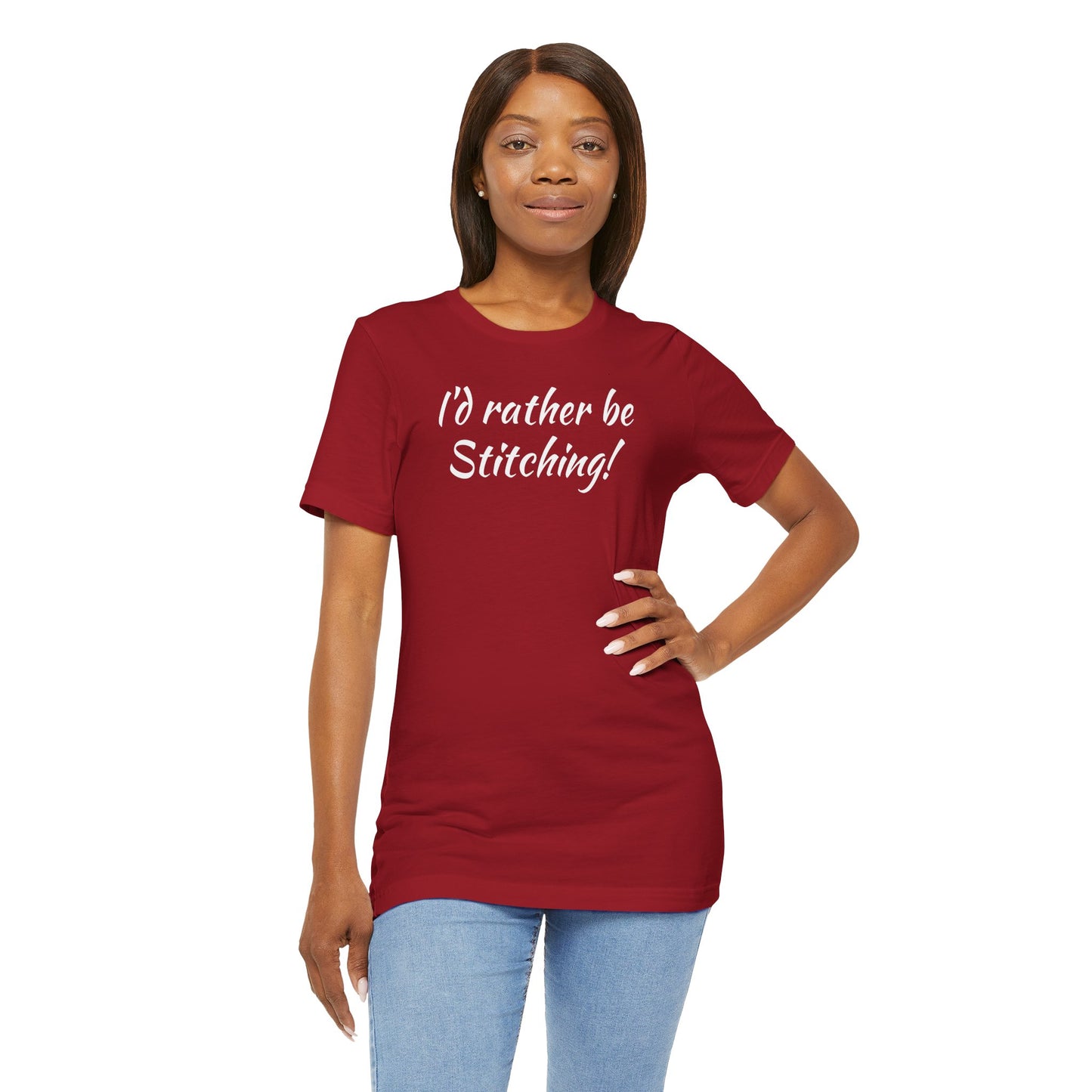 I'd Rather, Be Stitching, Cross Stitch T-Shirt, Stitching Shirt, Unisex Shirt