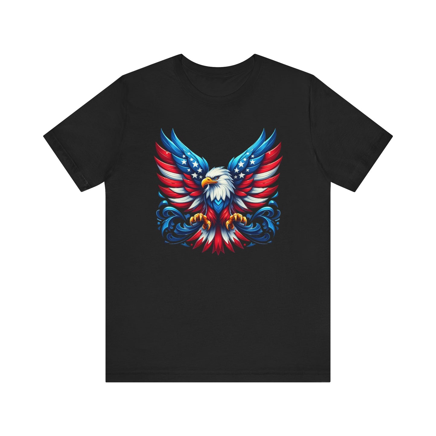 Patriotic Eagle Tee | Unisex Short Sleeve Shirt, 4th of July Apparel, Independence Day, Eagle Graphic Tee, USA Pride Clothing