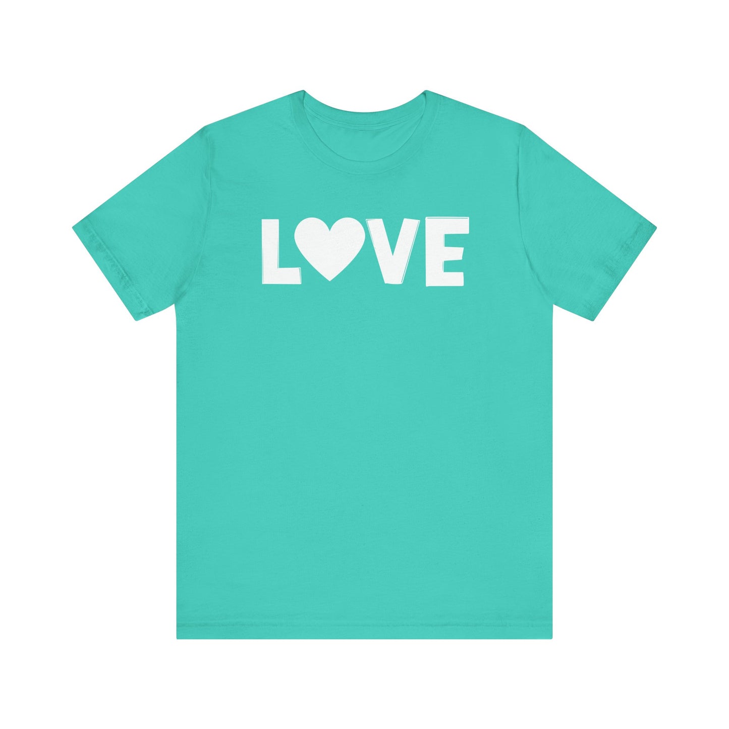LOVE, Valentines, T-Shirt, Unisex, White