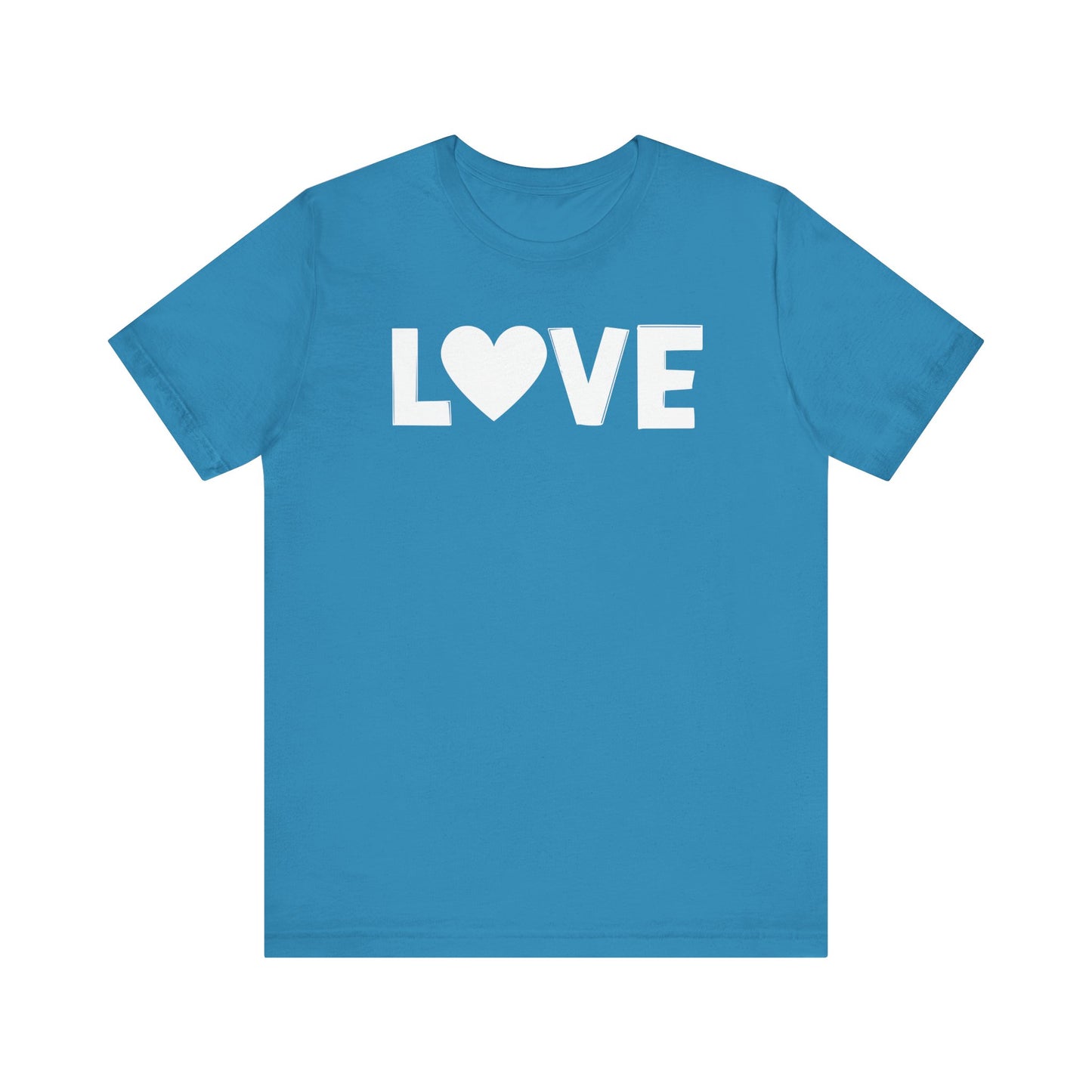 LOVE, Valentines, T-Shirt, Unisex, White