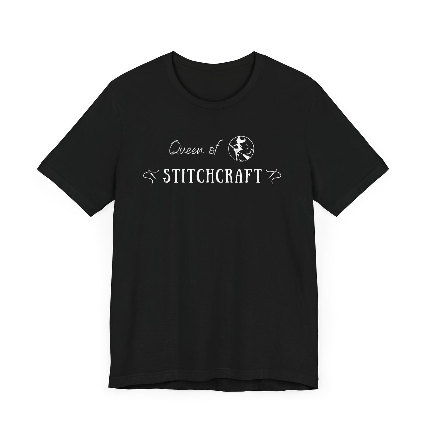 Queen of Stitchcraft, Cross Stitch, Queen, Witch, Stitching, T-Shirt, Unisex