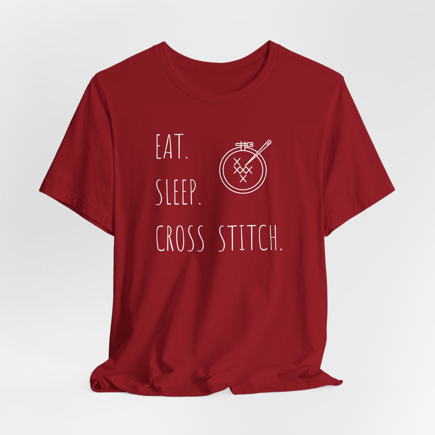 Eat Sleep Cross Stitch, T-Shirt, Unisex