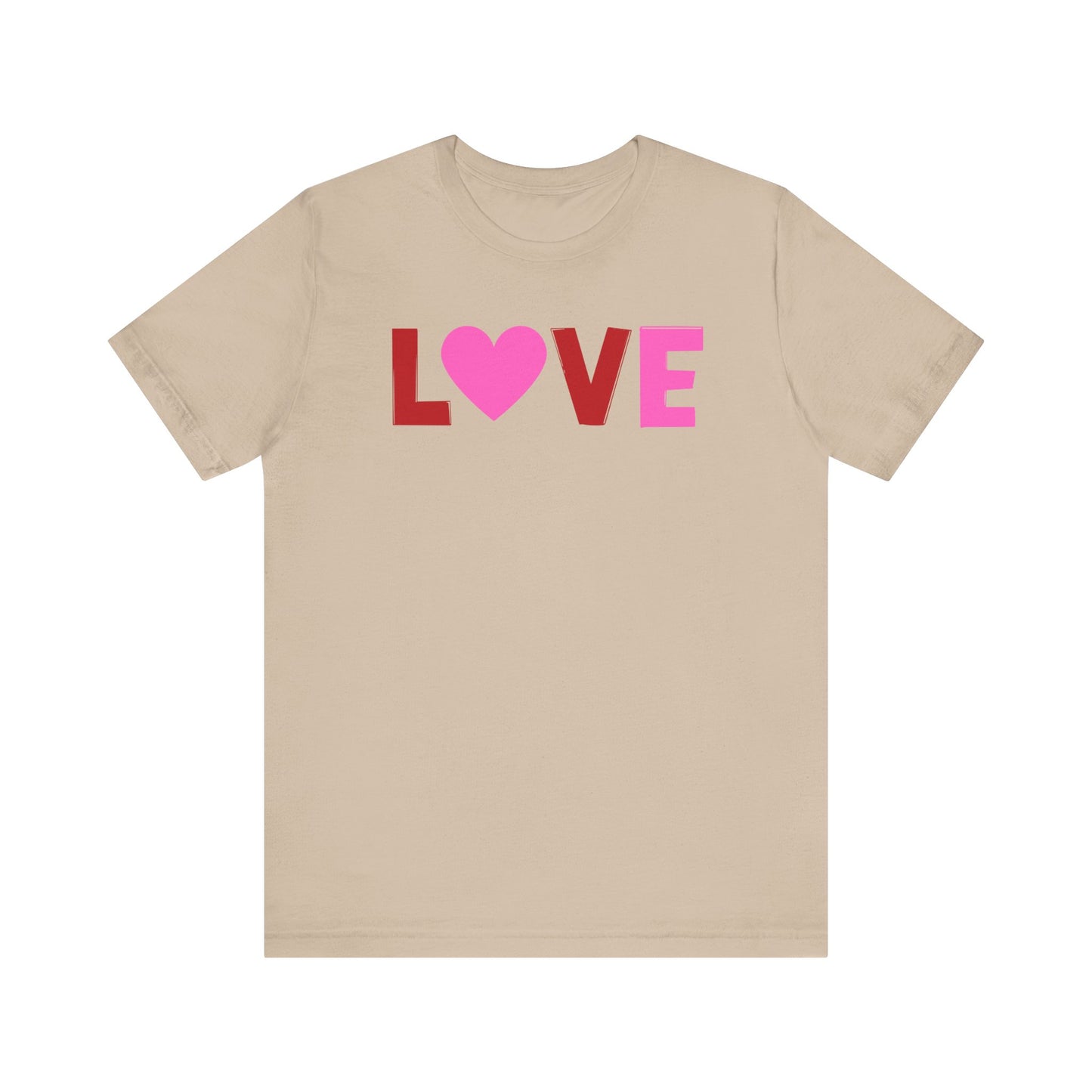 LOVE, Red, Pink, Valentines, T-Shirt, Unisex