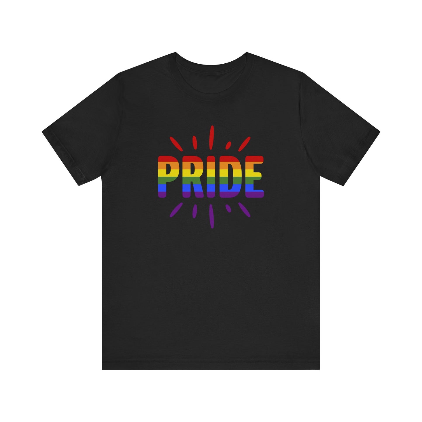 Pride Graphic Tee, Unisex T-Shirt for Celebrations, LGBTQ+ Apparel, Pride Month Gift, Rainbow Pride Shirt