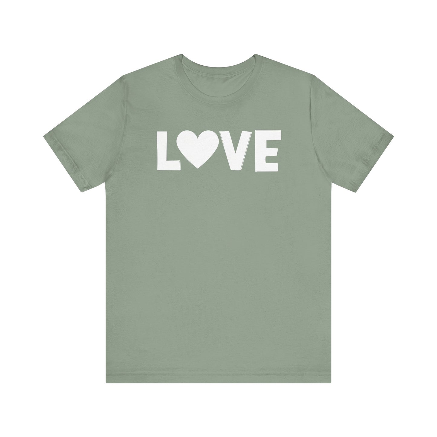 LOVE, Valentines, T-Shirt, Unisex, White