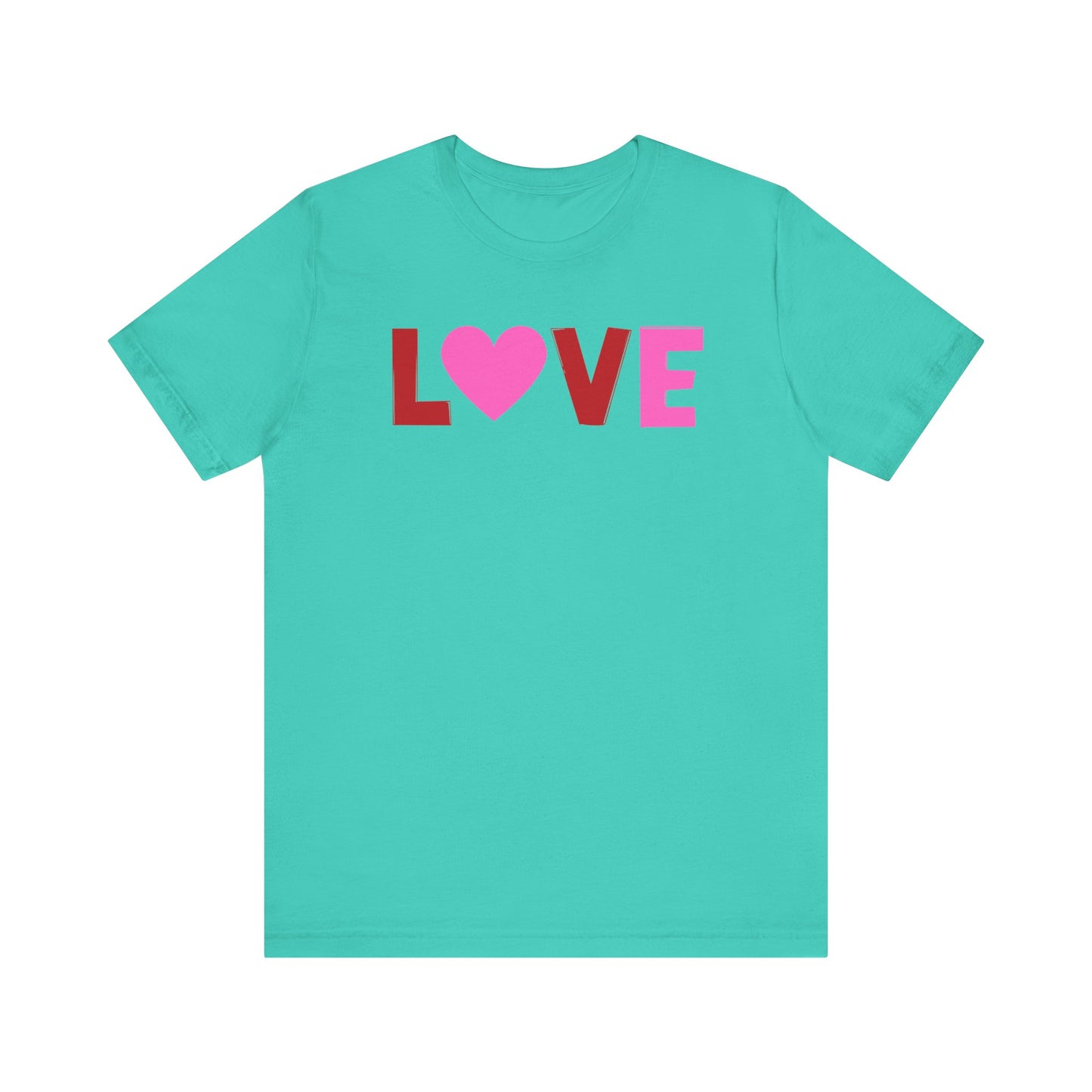 LOVE, Red, Pink, Valentines, T-Shirt, Unisex