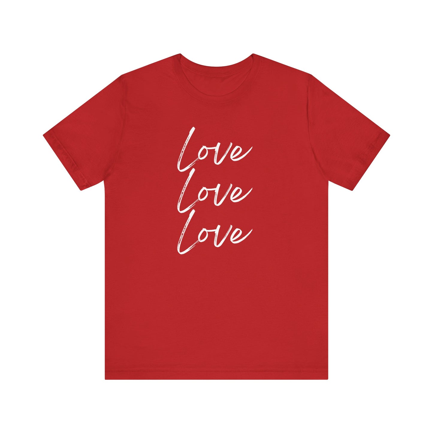 LOVE, Valentines, T-Shirt, White letters, Unisex