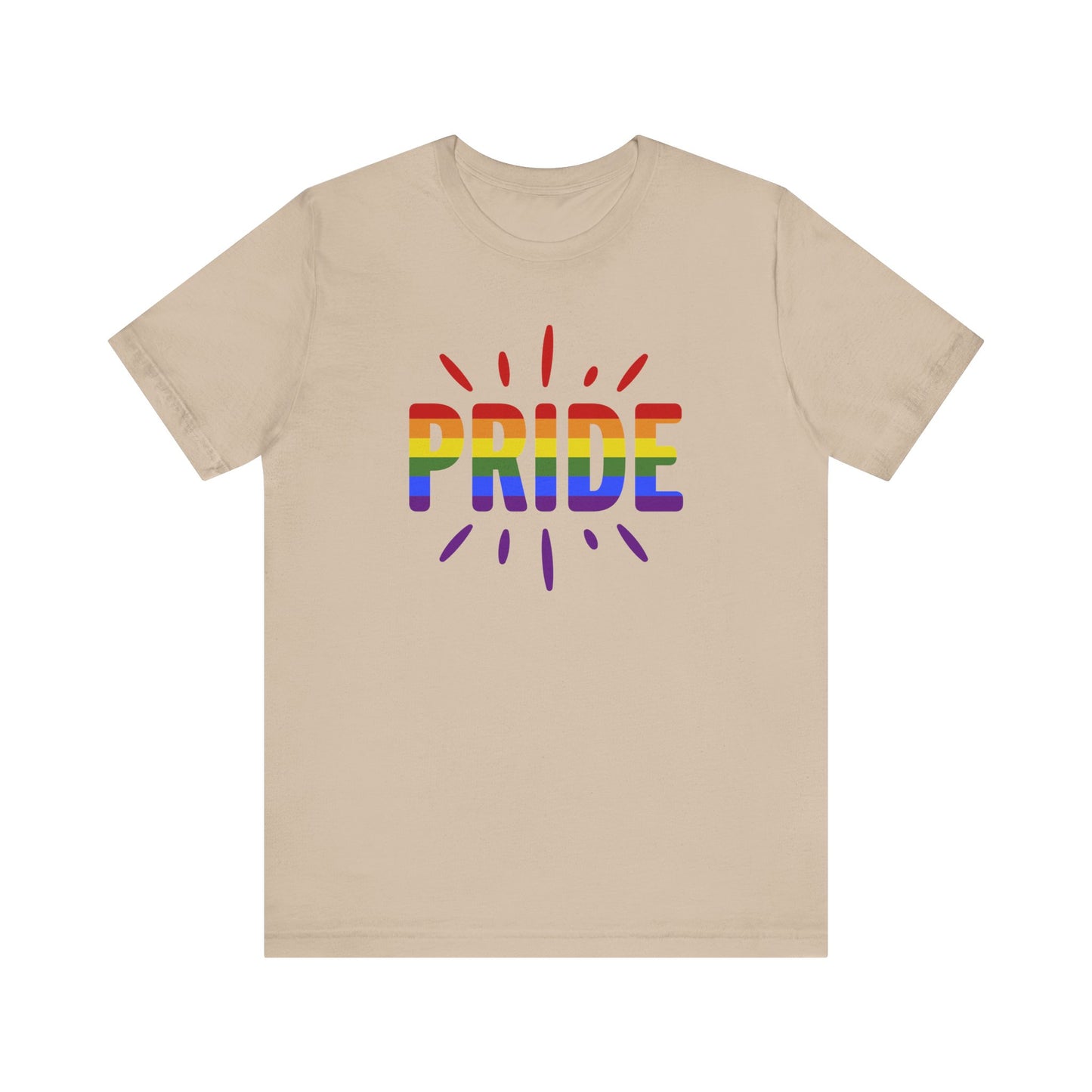 Pride Graphic Tee, Unisex T-Shirt for Celebrations, LGBTQ+ Apparel, Pride Month Gift, Rainbow Pride Shirt