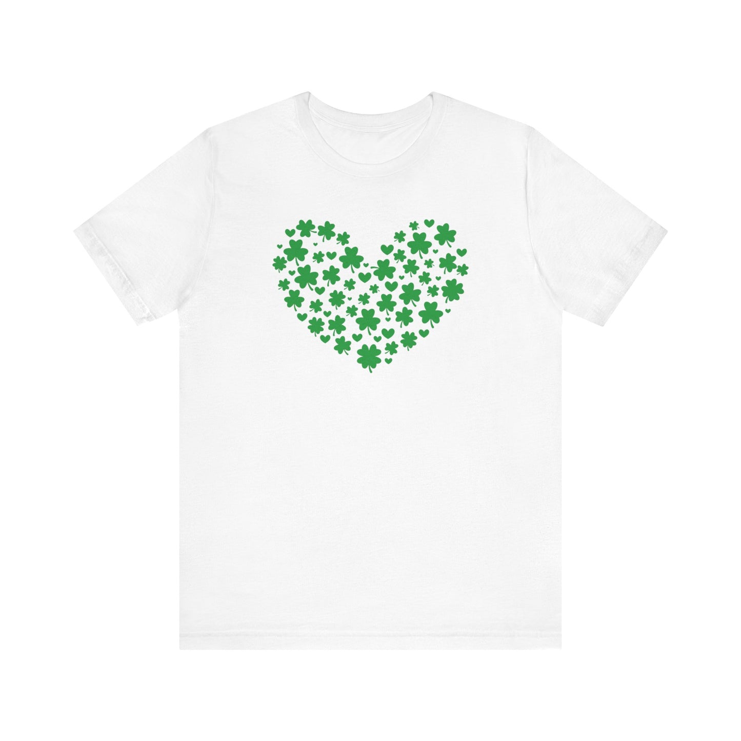 St. Patrick's Day, Shamrock, Heart, Lucky, Green, T-Shirt, Unisex