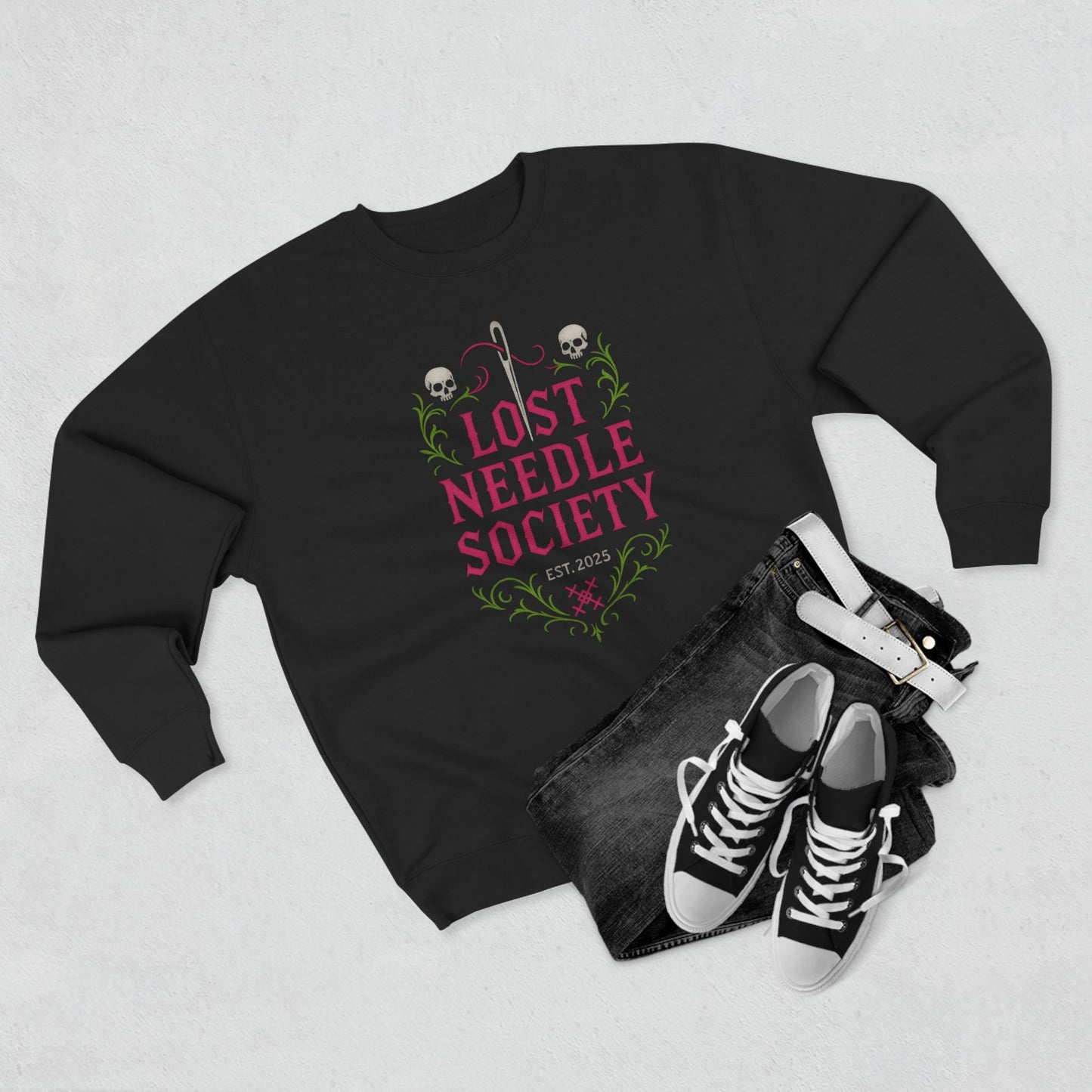 Lost Needle Society Unisex Crewneck Sweatshirt