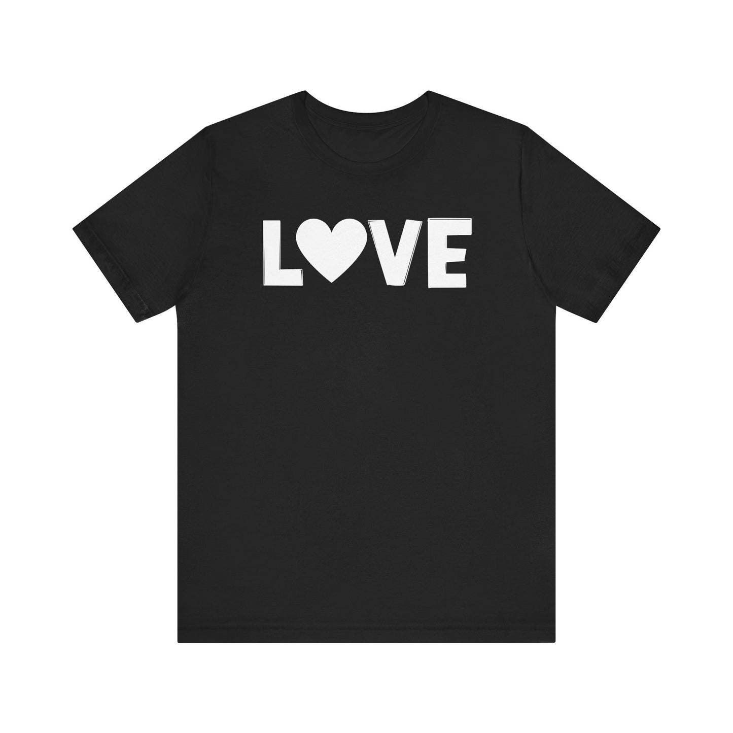 LOVE, Valentines, T-Shirt, Unisex, White