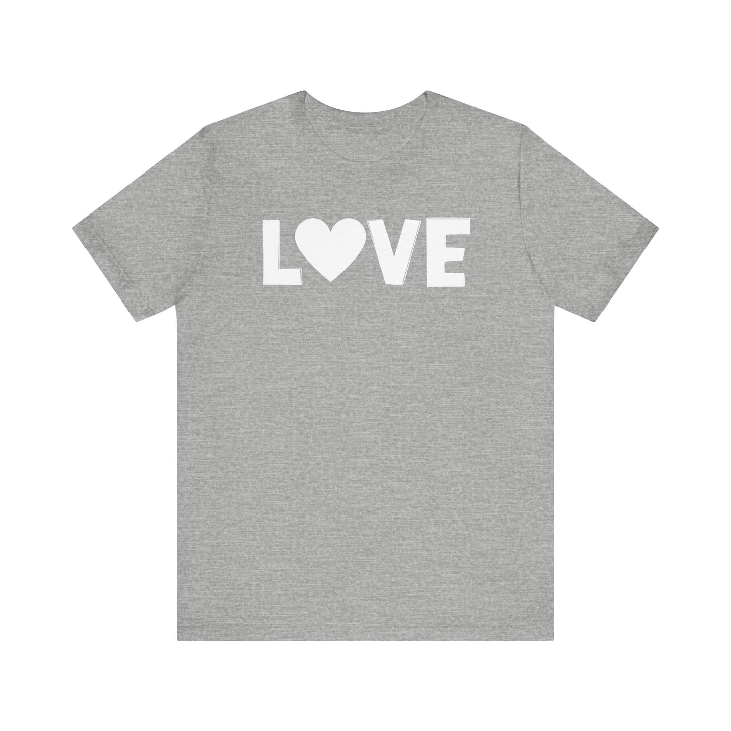 LOVE, Valentines, T-Shirt, Unisex, White