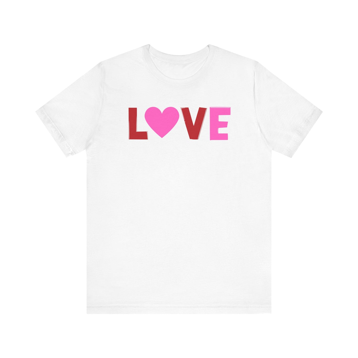 LOVE, Red, Pink, Valentines, T-Shirt, Unisex