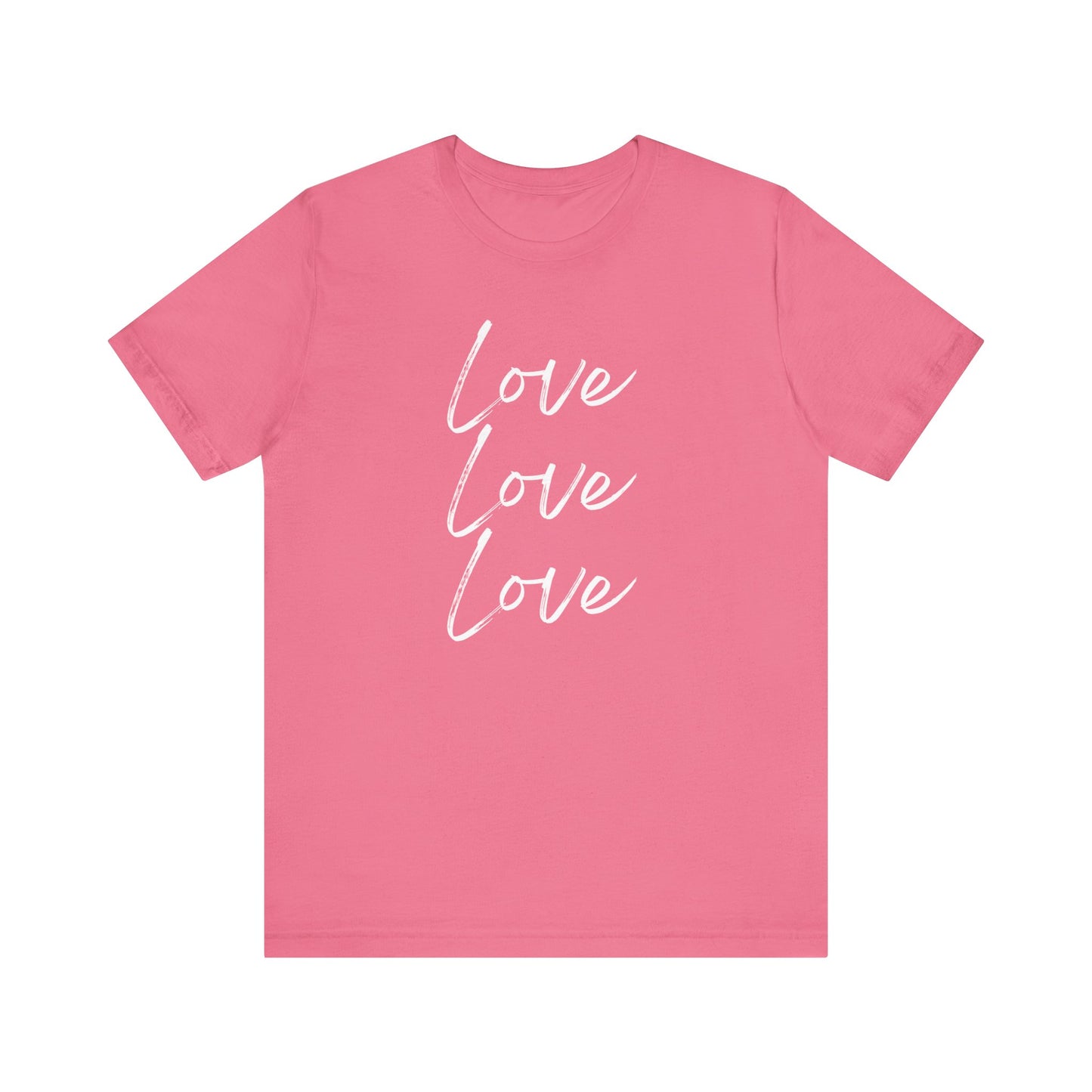LOVE, Valentines, T-Shirt, White letters, Unisex
