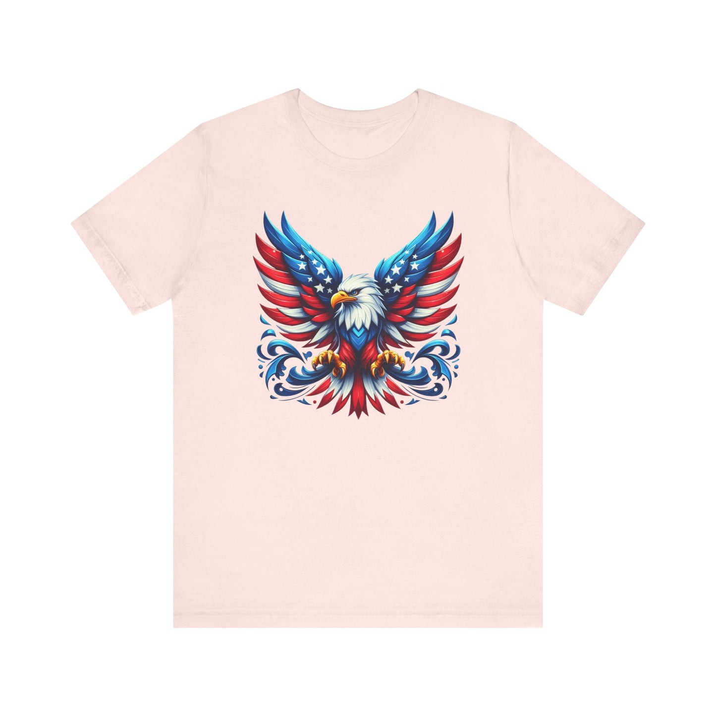 Patriotic Eagle Tee | Unisex Short Sleeve Shirt, 4th of July Apparel, Independence Day, Eagle Graphic Tee, USA Pride Clothing